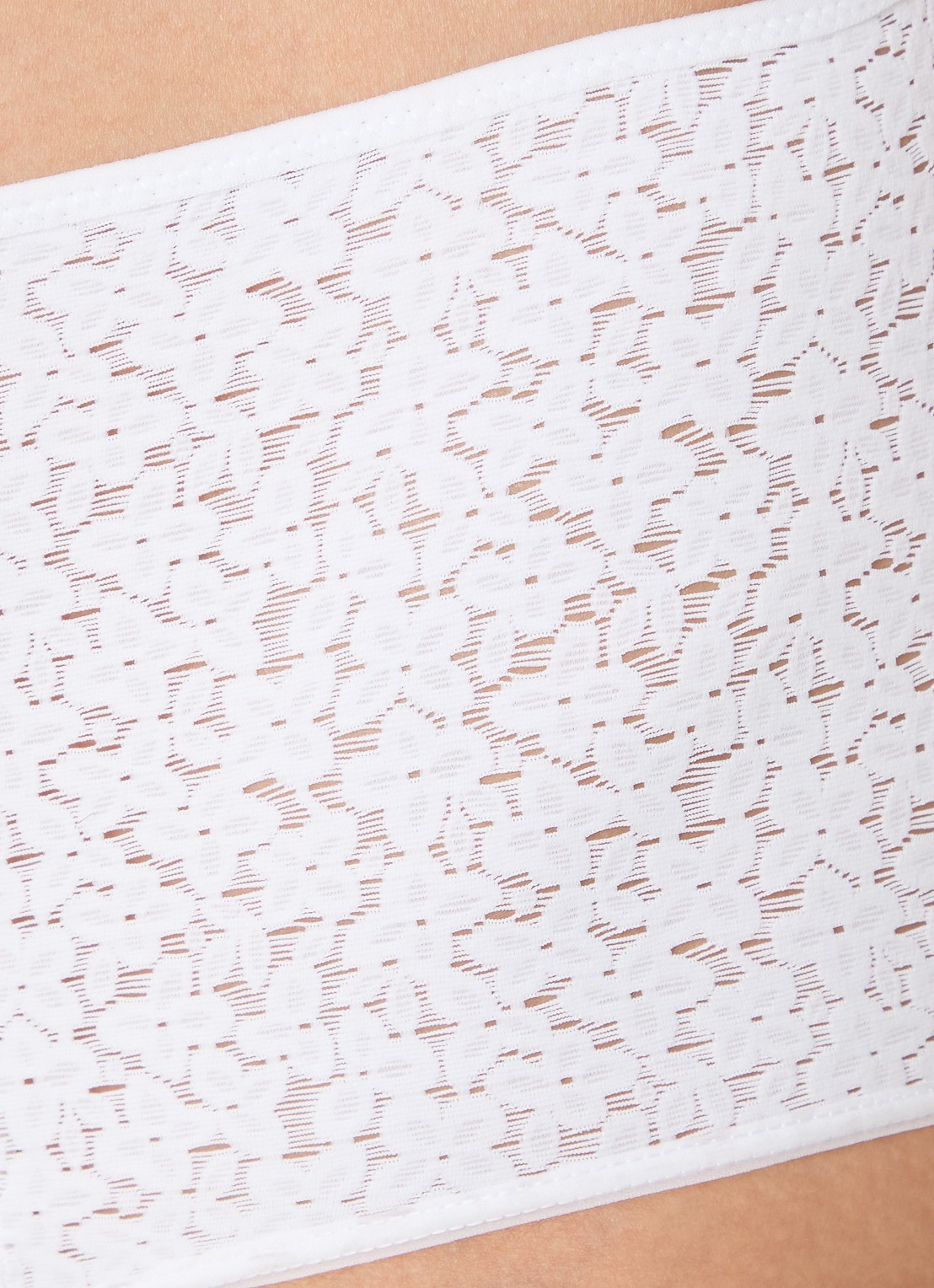Chantelle High waisted slip met kant - detail 3 wit