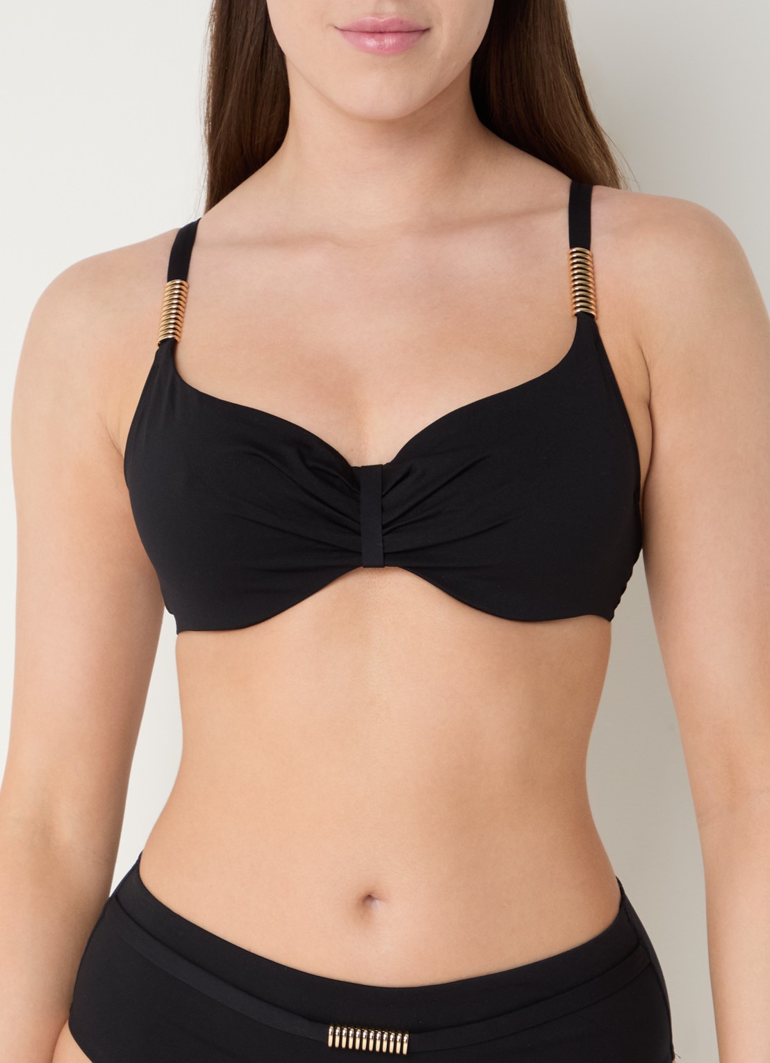 Chantelle Icon bikinitop met beugel - detail zwart