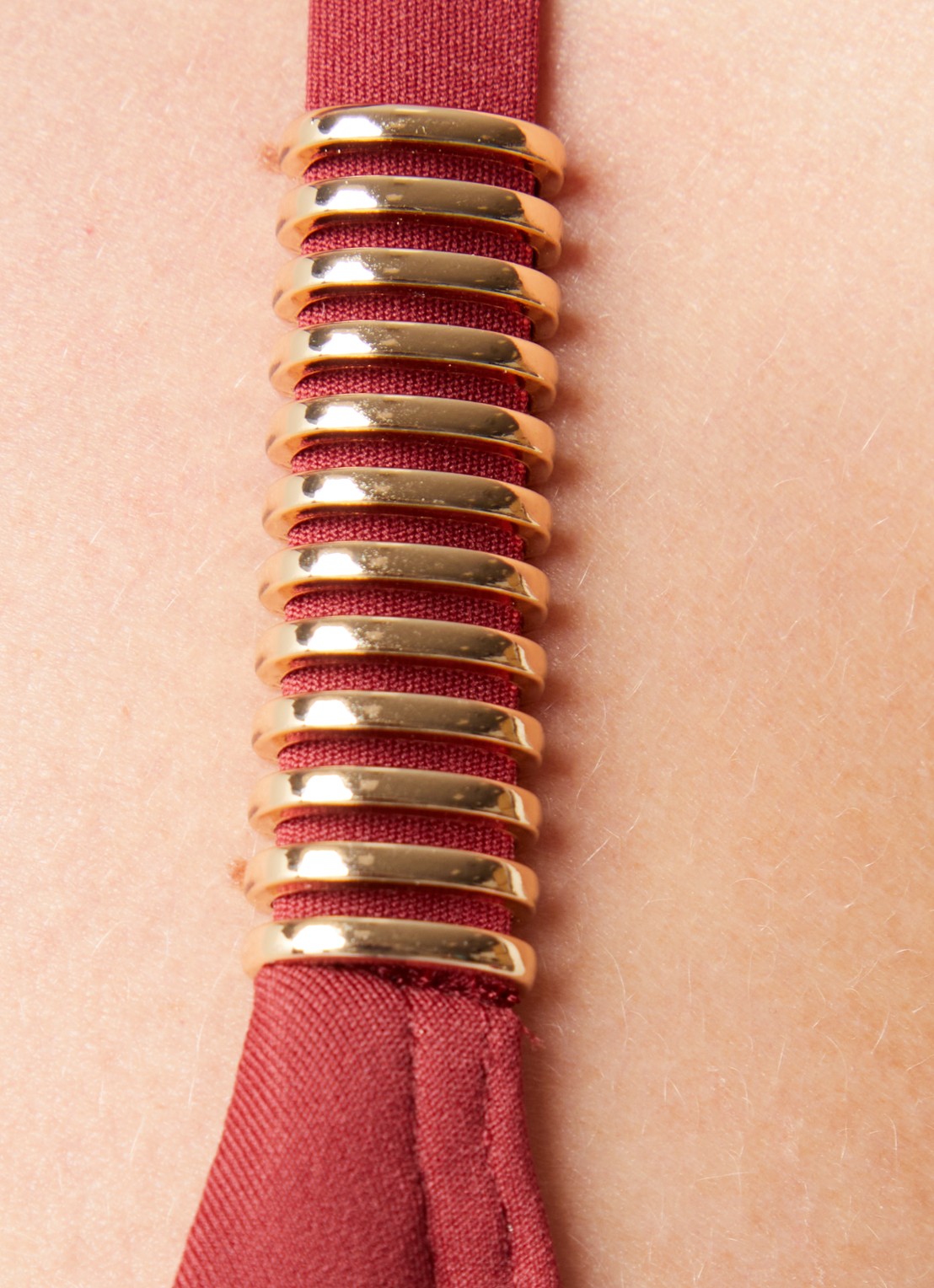Chantelle Icon bikinitop met beugel - detail 5 donkerrood