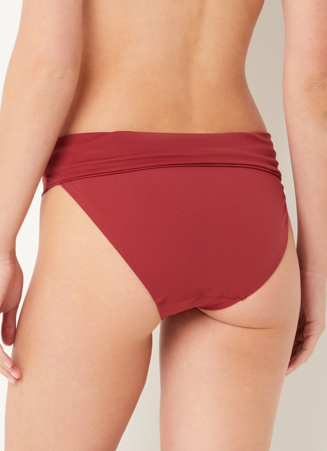 Chantelle Icon high waisted bikinislip - achterkant 3 donkerrood