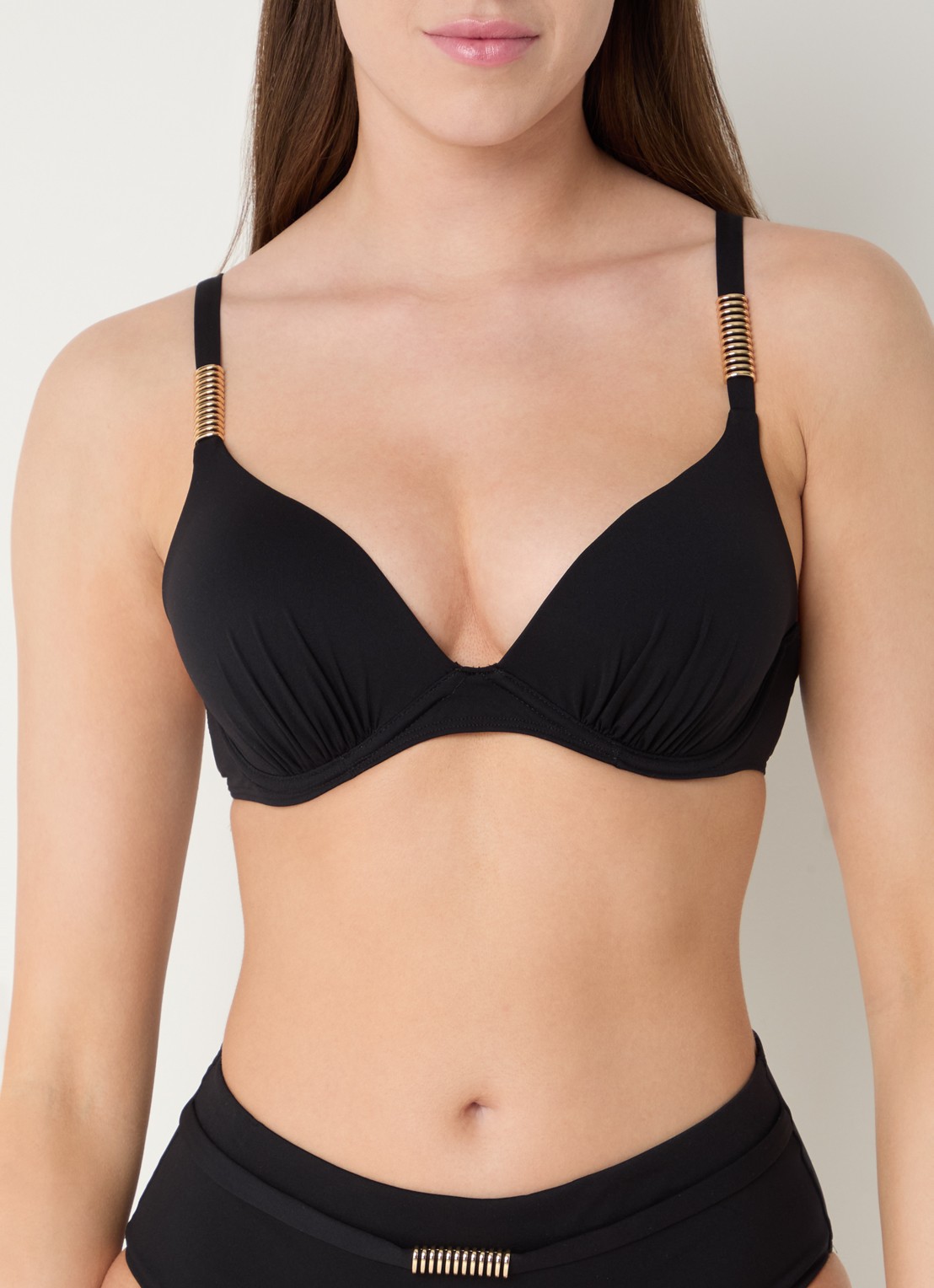 Chantelle Icon voorgevormde bikinitop met beugel - detail 4 zwart