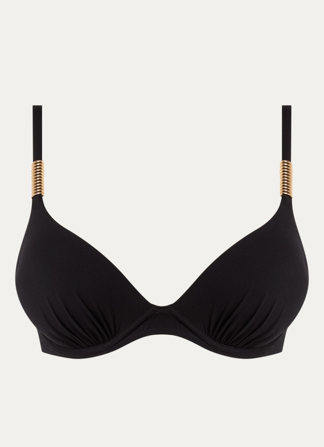 Chantelle Icon voorgevormde bikinitop met beugel - voorkant 2 zwart