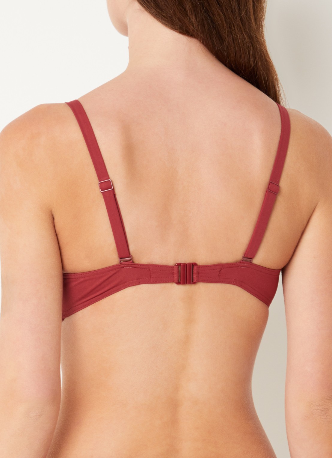 Chantelle Icon voorgevormde bikinitop met beugel - achterkant 4 donkerrood