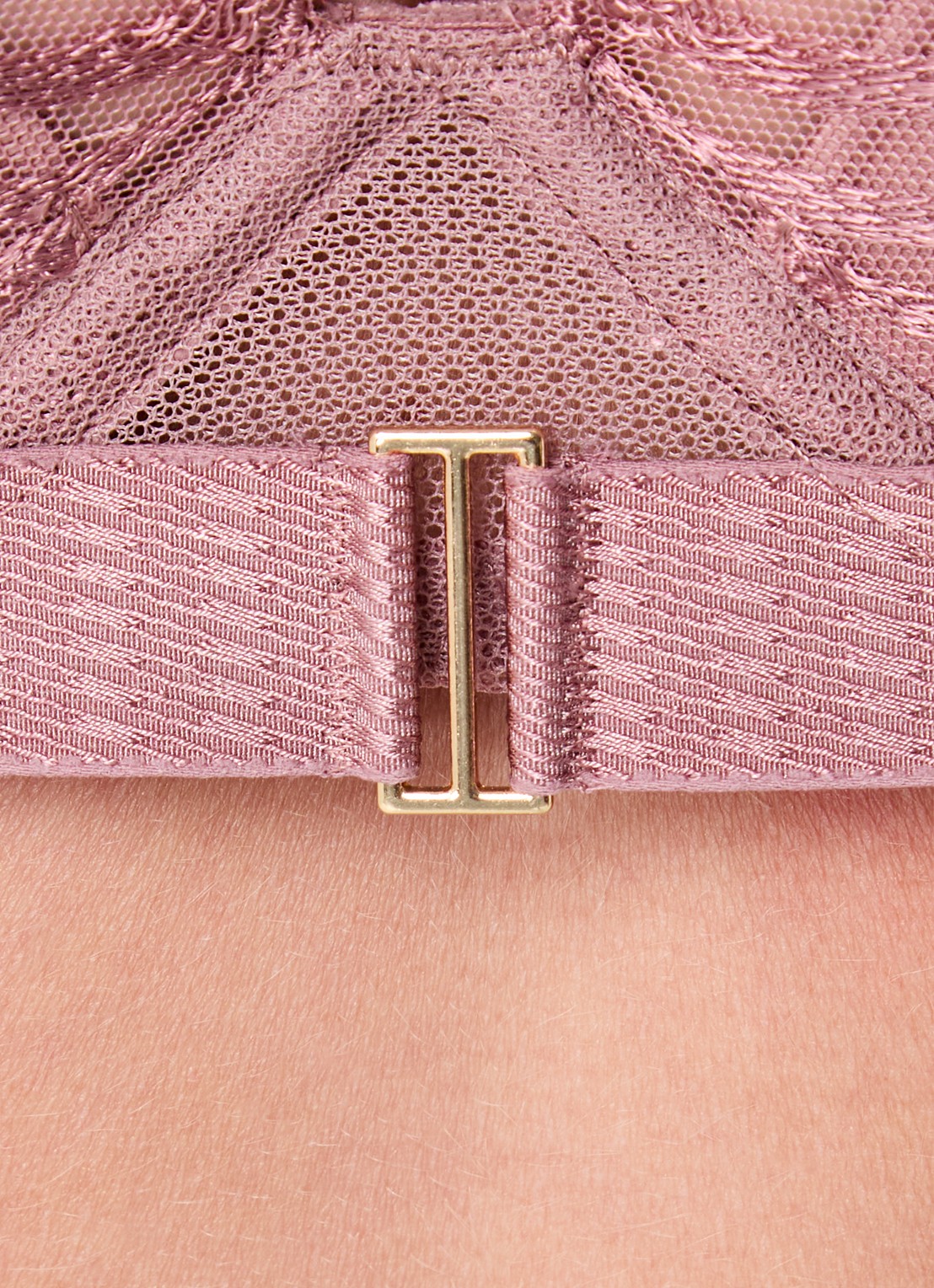 Chantelle Legend voorgevormde beugel bh met overlay van mesh - detail 5 oudroze