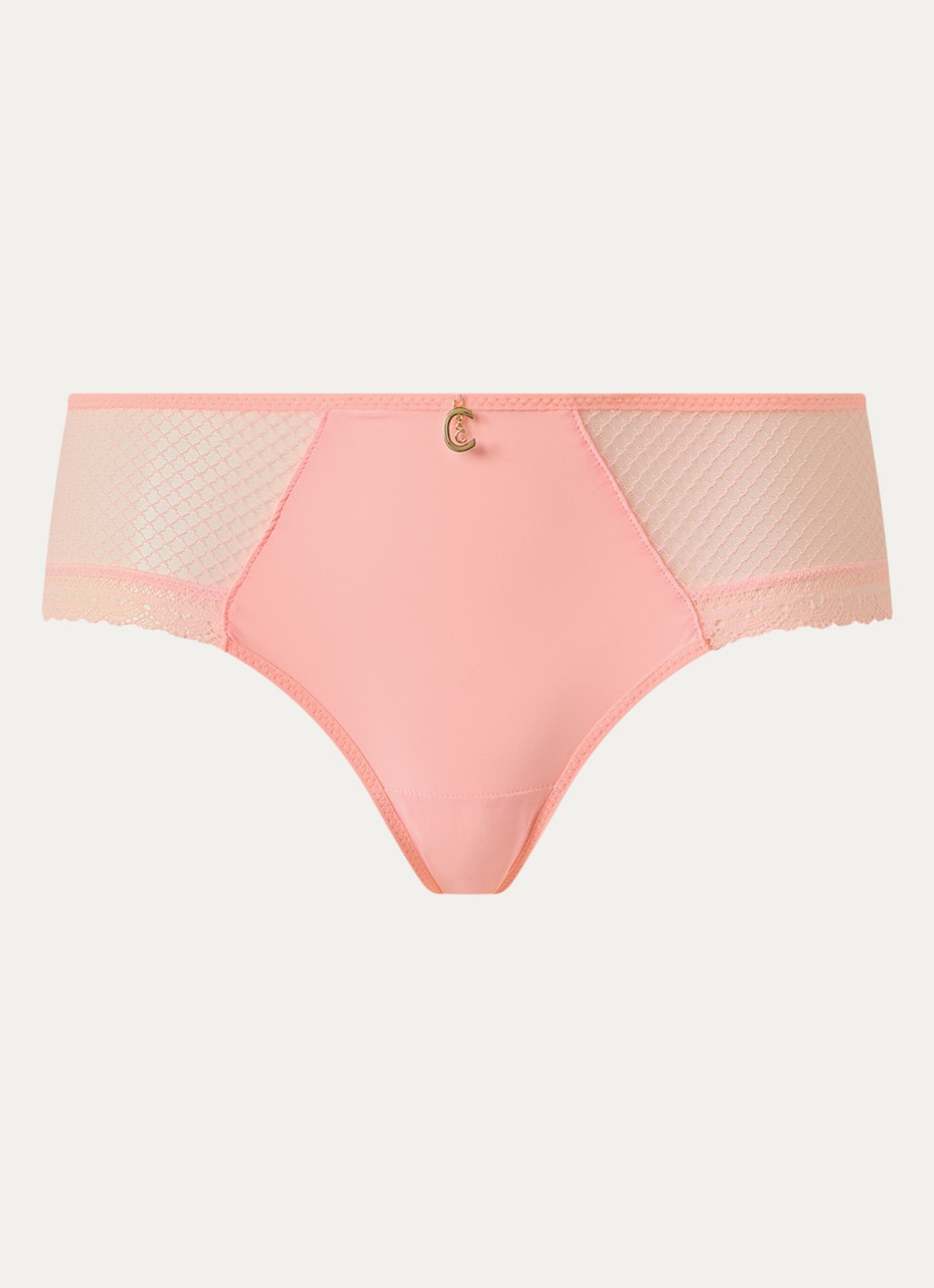 Chantelle Li slip van kant - voorkant 4 zalmroze