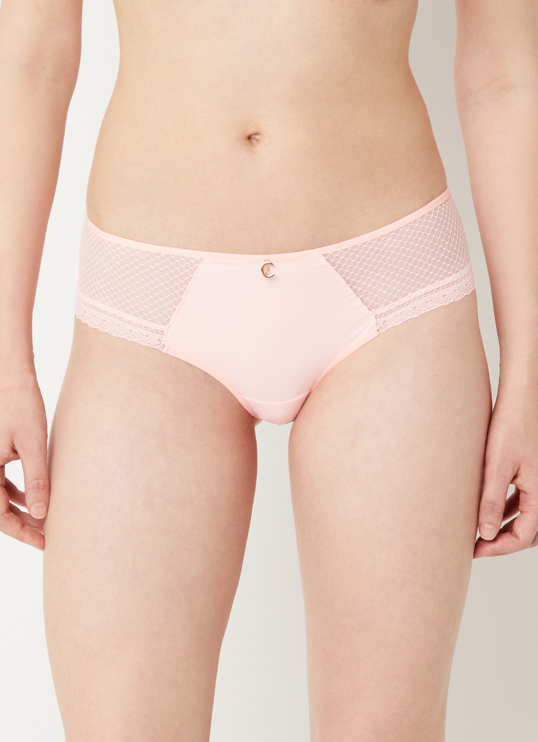 Chantelle Li slip van kant - voorkant 5 zalmroze