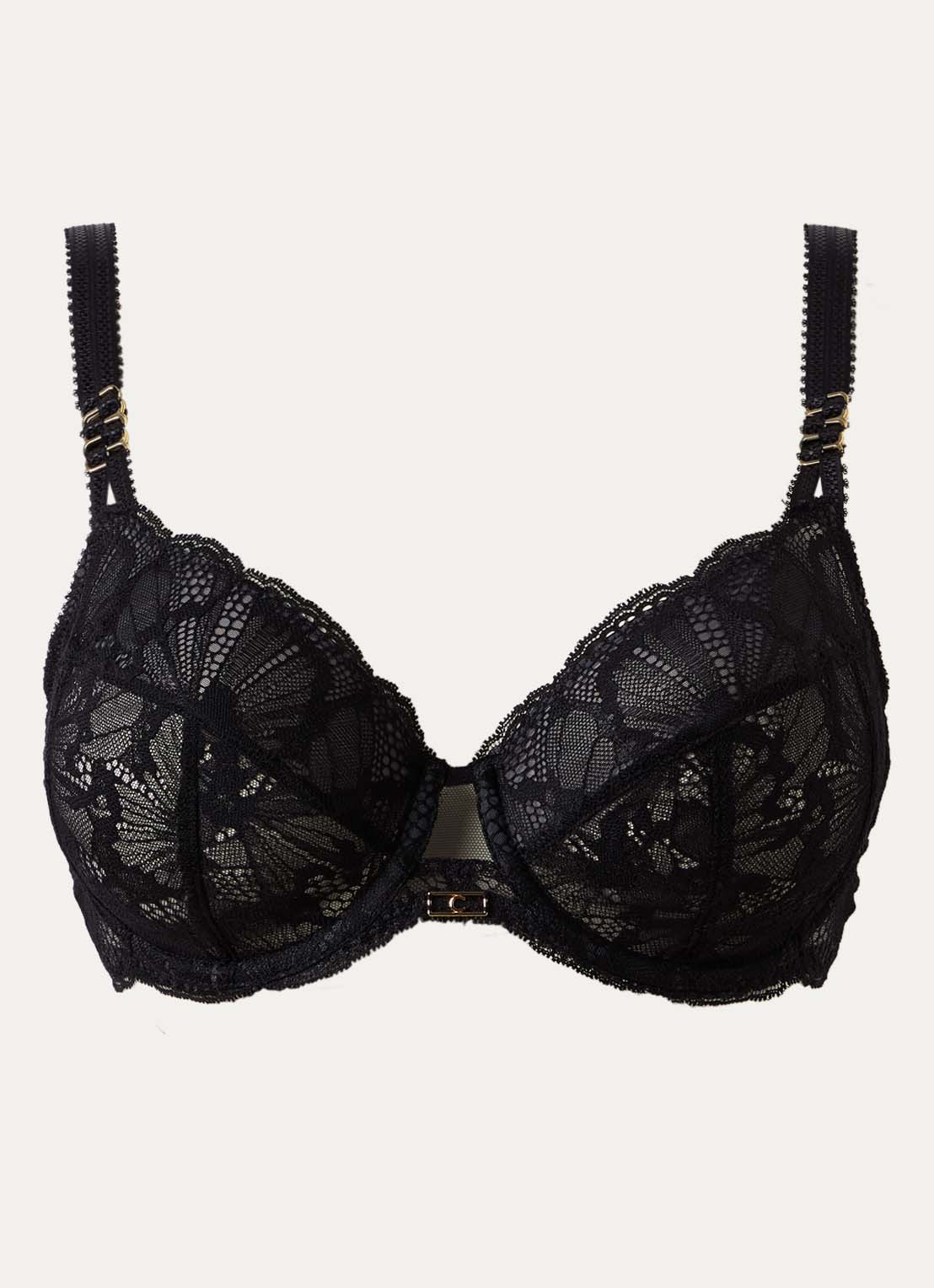 Chantelle Muse beugel bh van kant - voorkant 2 zwart
