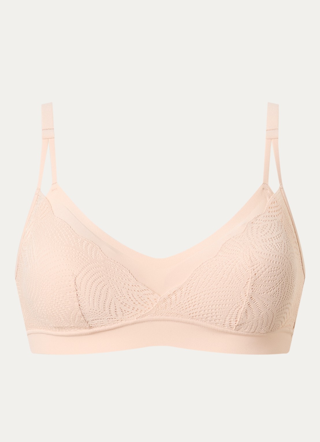 Chantelle Naadloze bralette met uitneembare vulling - voorkant 3 beige