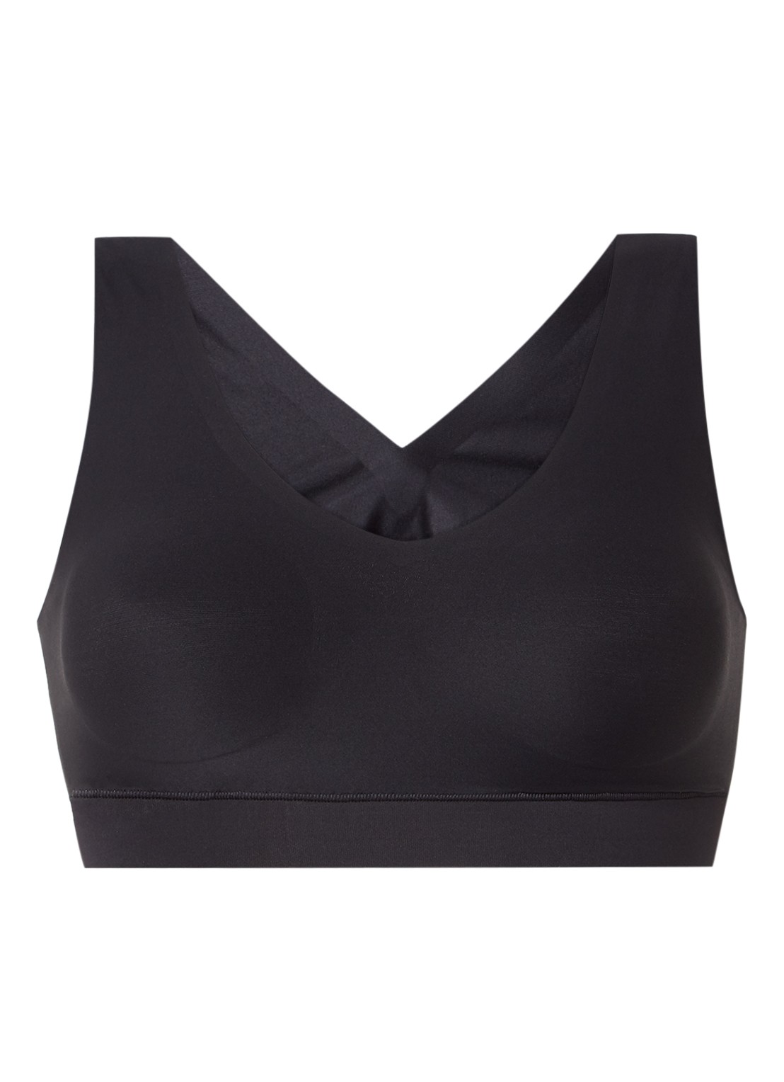 Chantelle Naadloze bralette met vulling - voorkant 2 zwart