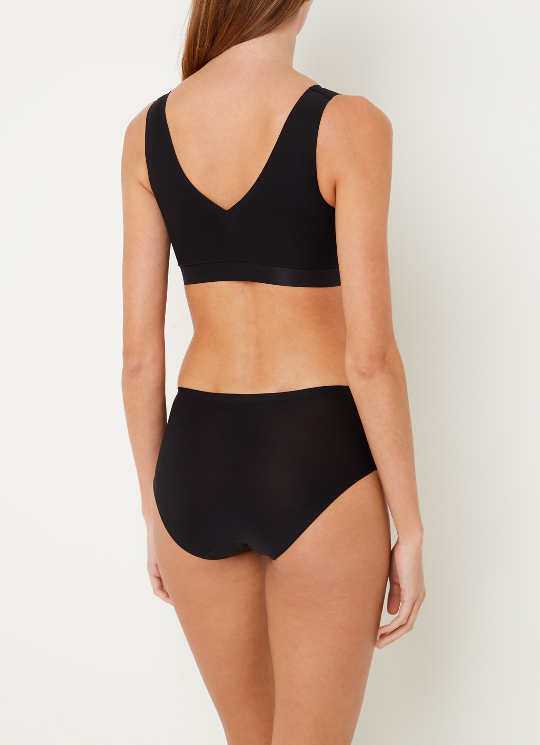 Chantelle Naadloze bralette met vulling - achterkant zwart