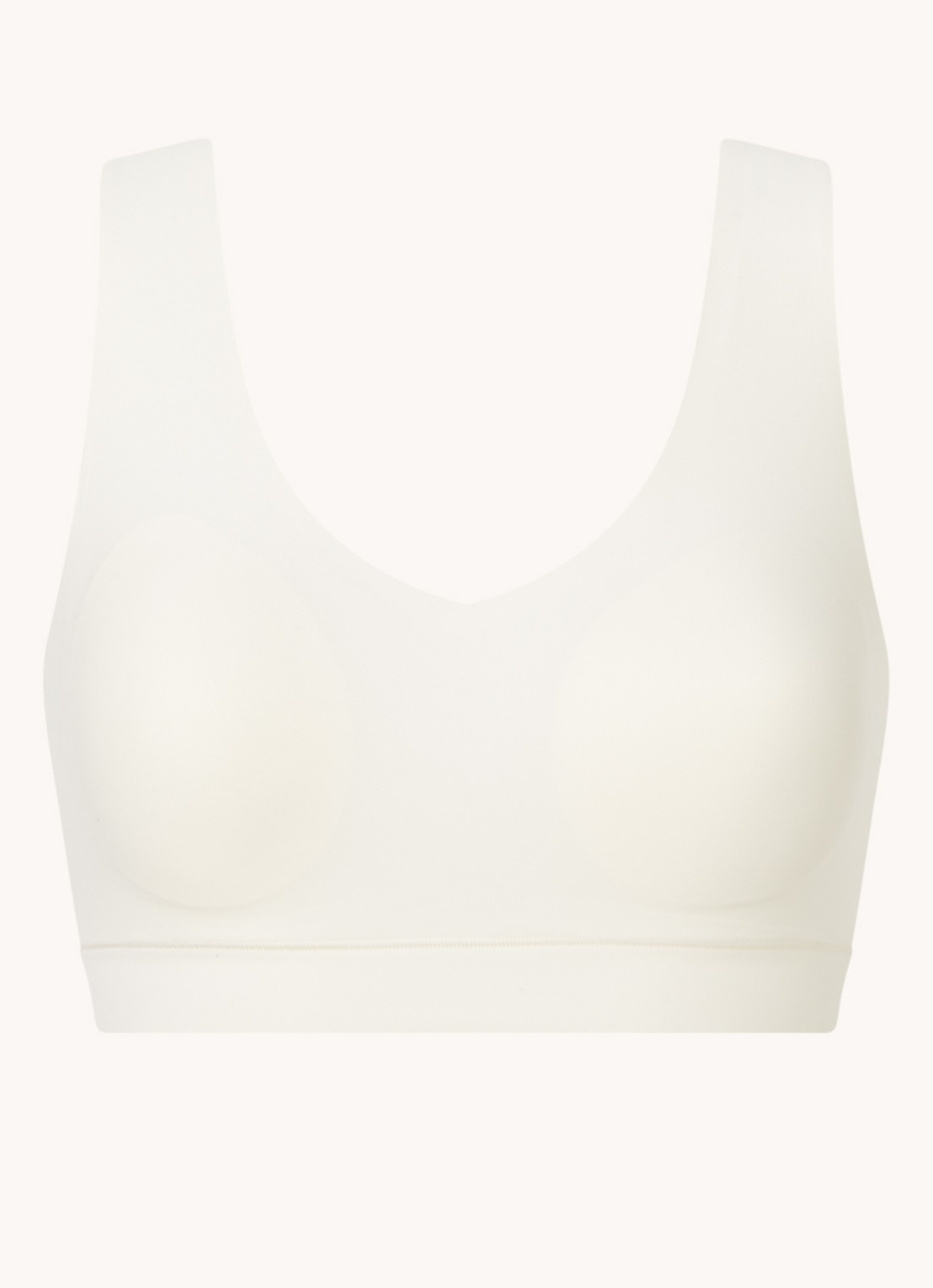 Chantelle Naadloze bralette met vulling - voorkant gebroken wit