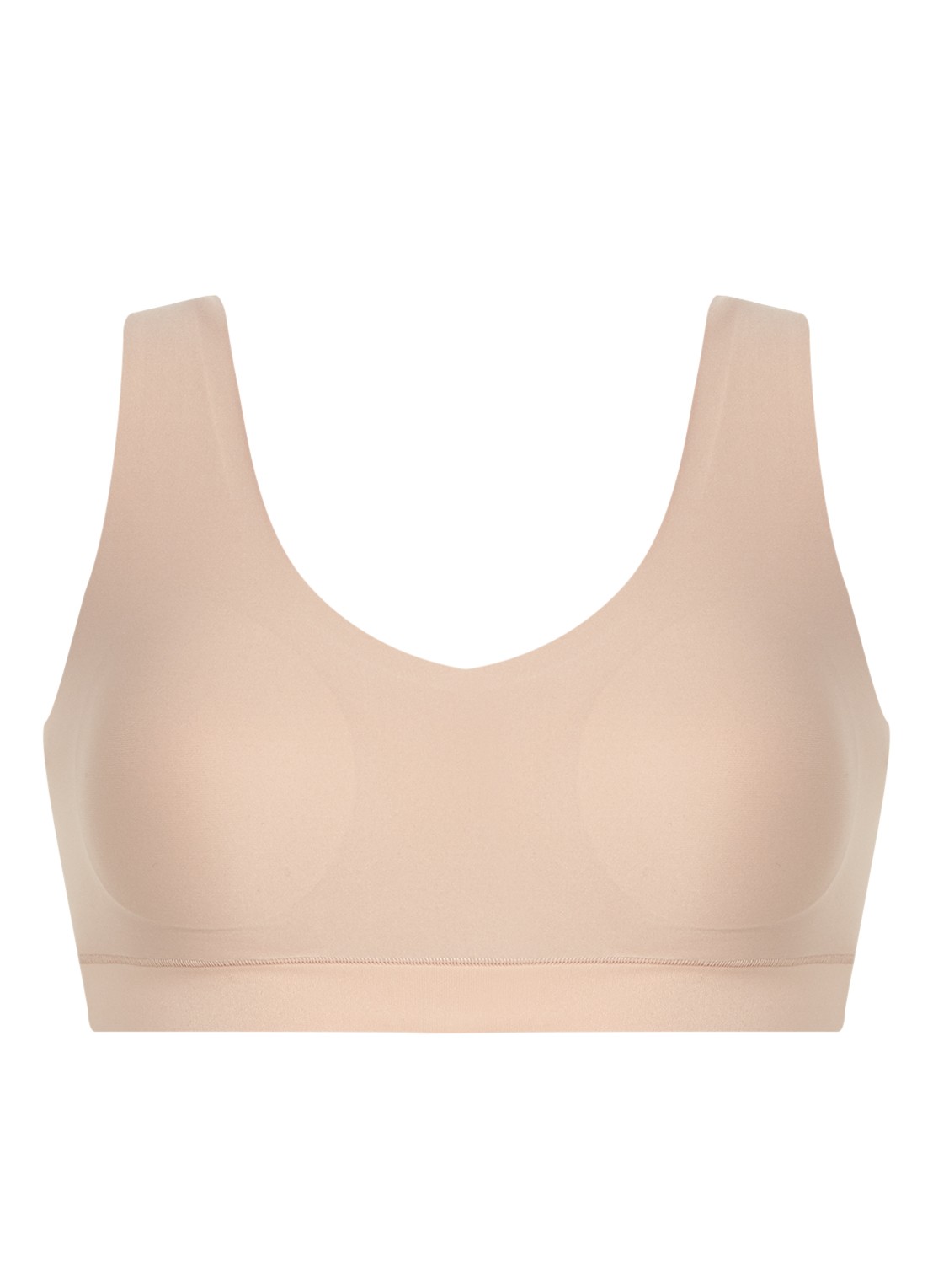 Chantelle Naadloze bralette met vulling - voorkant 2 beige