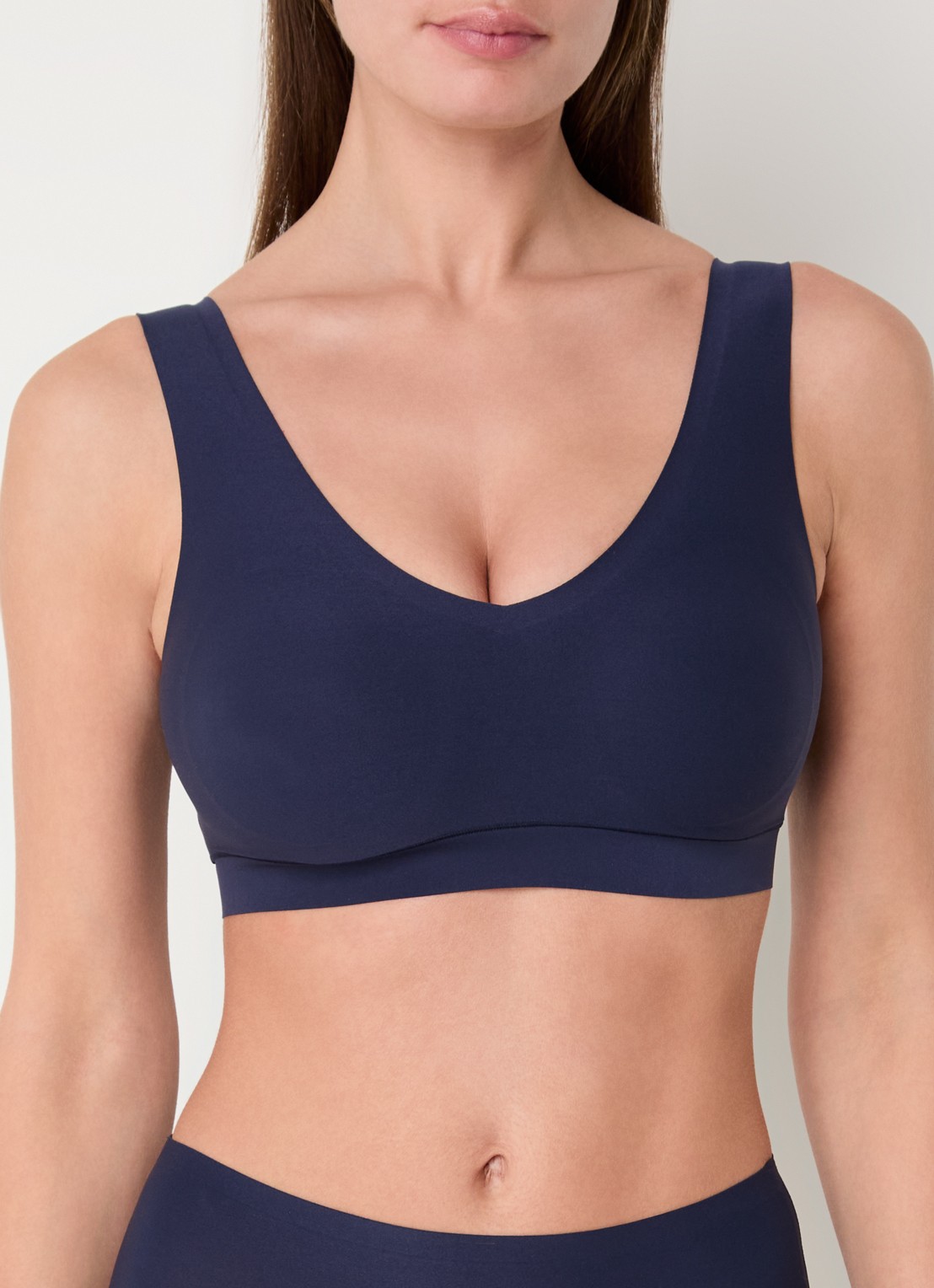 Chantelle Naadloze bralette met vulling - voorkant 5 donkerblauw