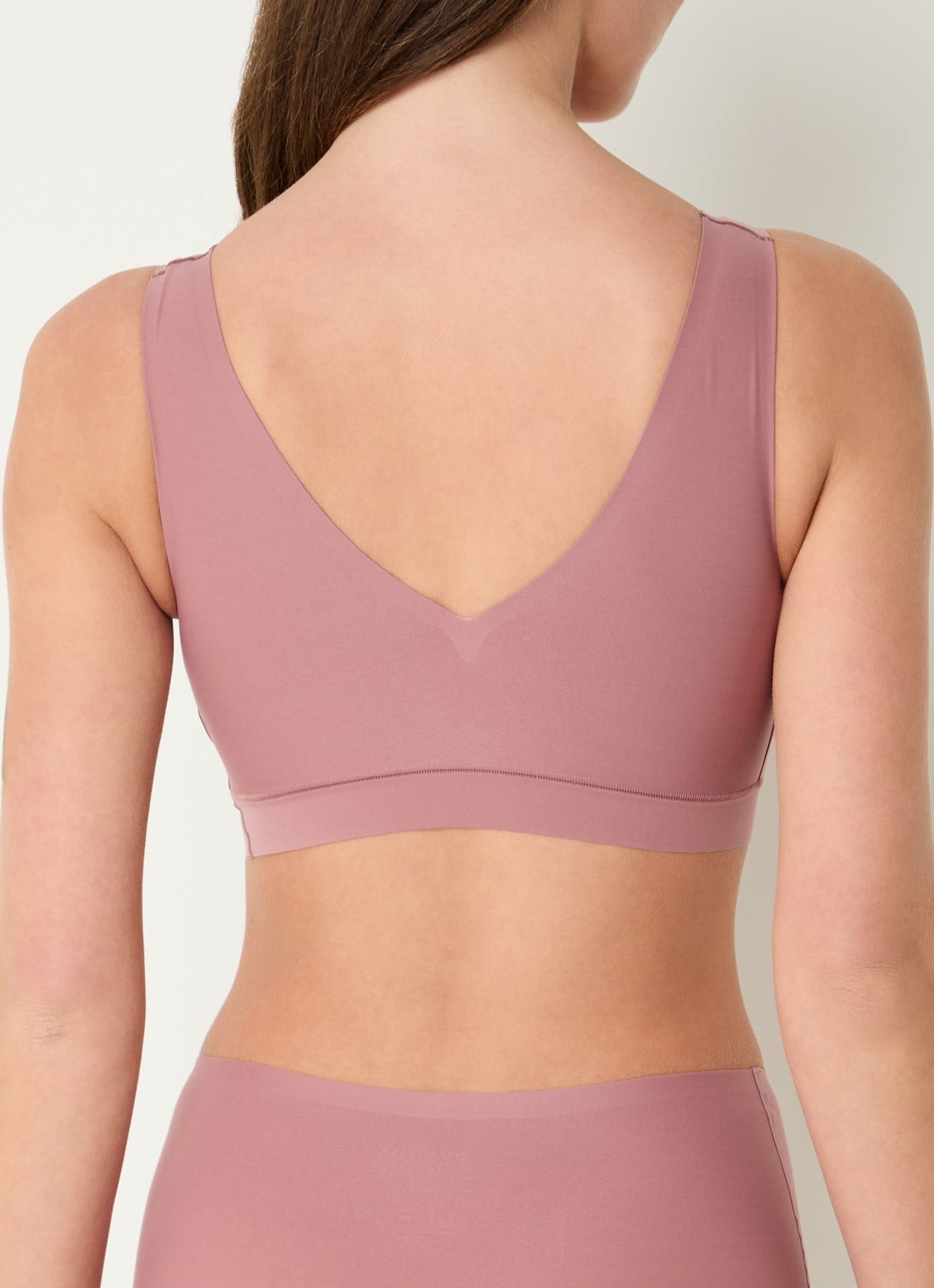 Chantelle Naadloze bralette met vulling - achterkant 3 oudroze