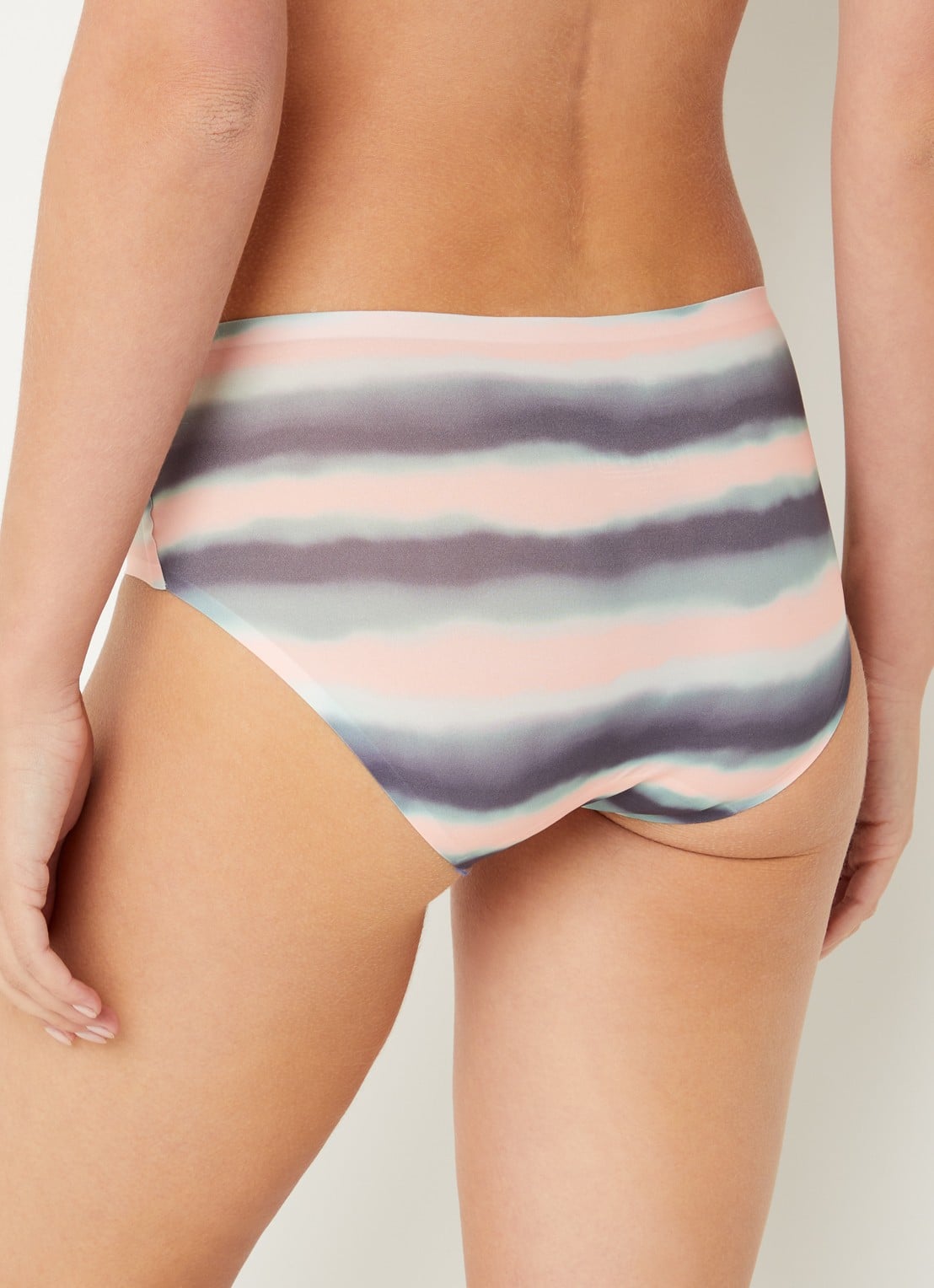 Chantelle Naadloze hipster met panterprint - achterkant 4 zalmroze