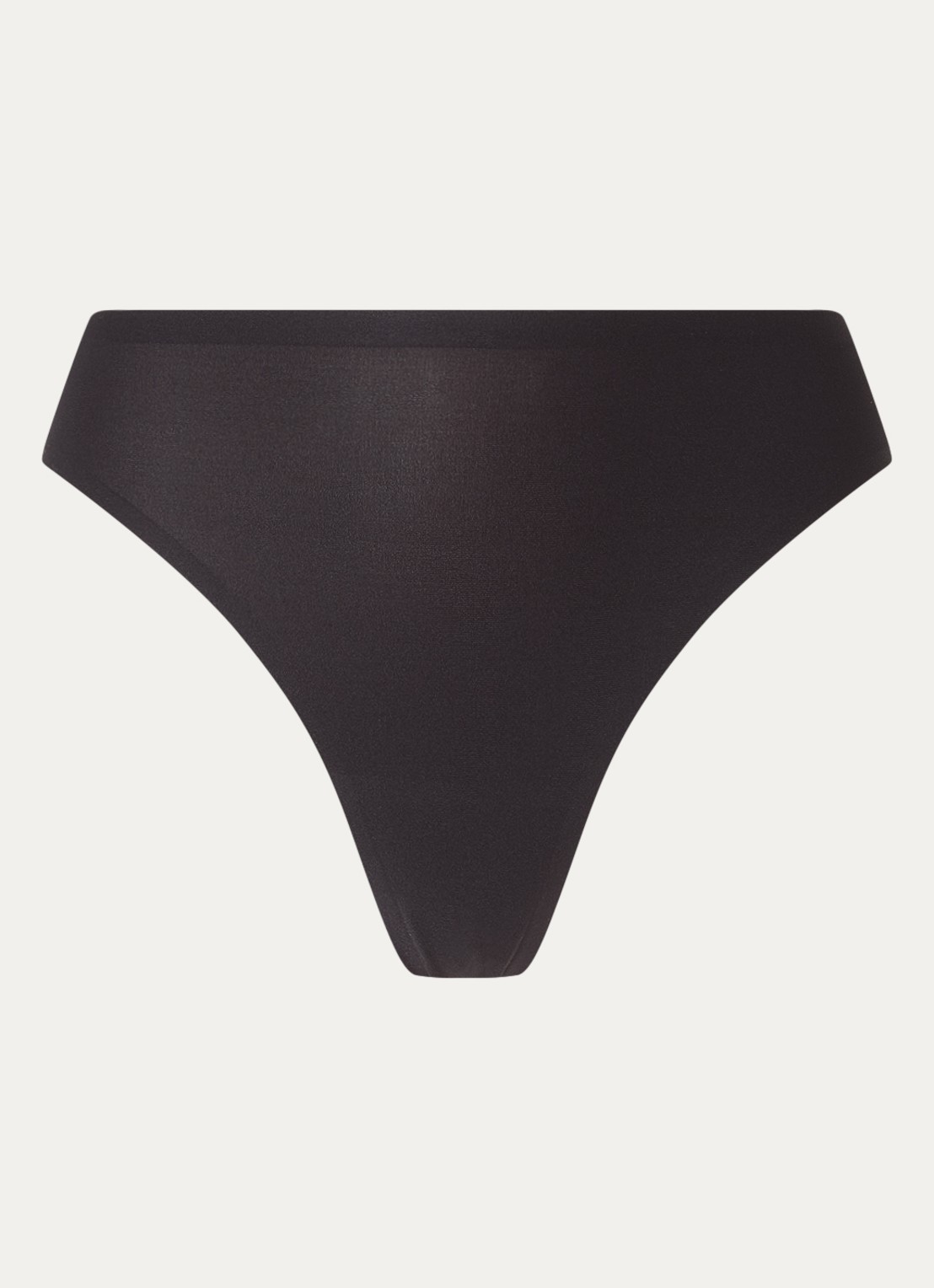 Chantelle Naadloze tanga met kant - voorkant 4 zwart