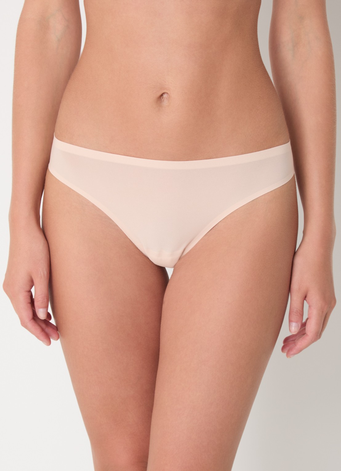 Chantelle Naadloze tanga met kant - detail 4 beige