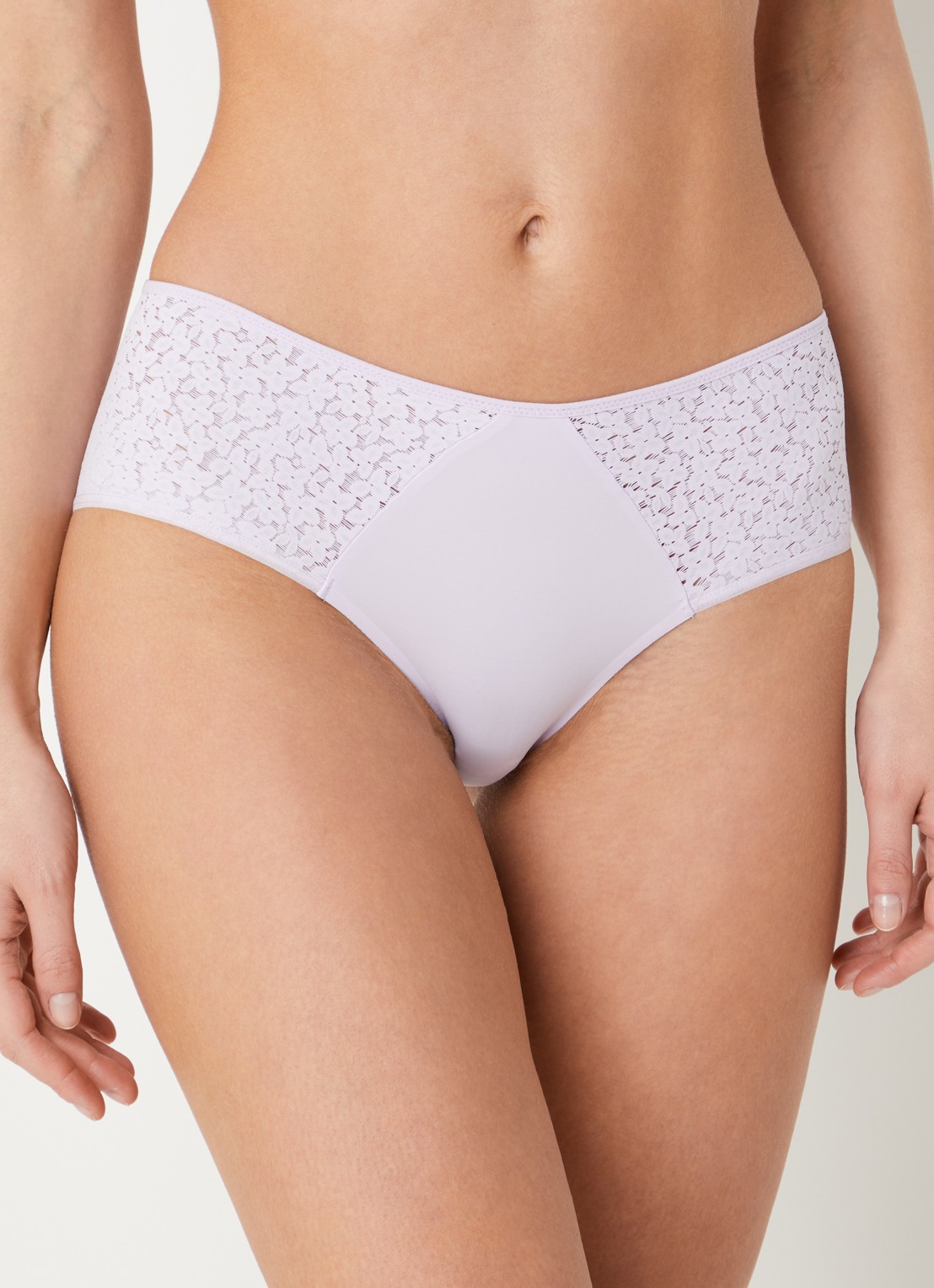 Chantelle Norah shorty met kant - voorkant 5 lichtpaars