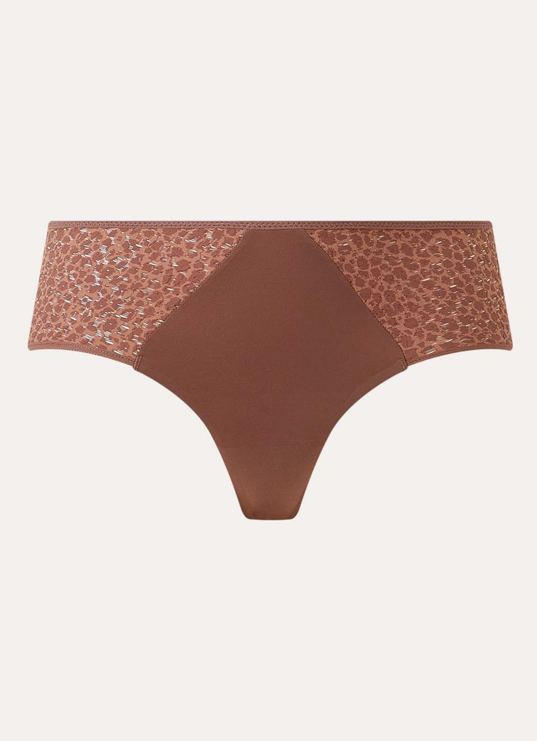 Chantelle Norah shorty met kant - voorkant 4 bruin