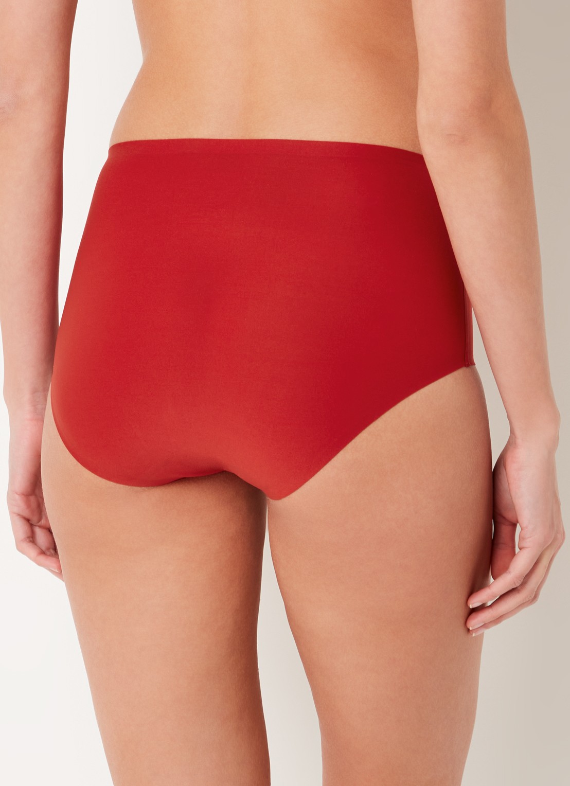Chantelle One-size-fits-all high waisted naadloze slip - achterkant 4 rood