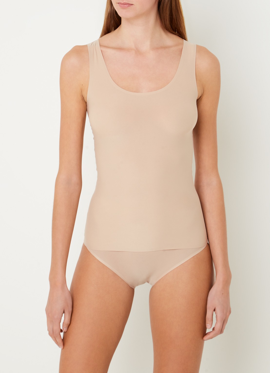 Chantelle One-size-fits-all naadloze high waisted slip in 3-pack - voorkant 3 beige