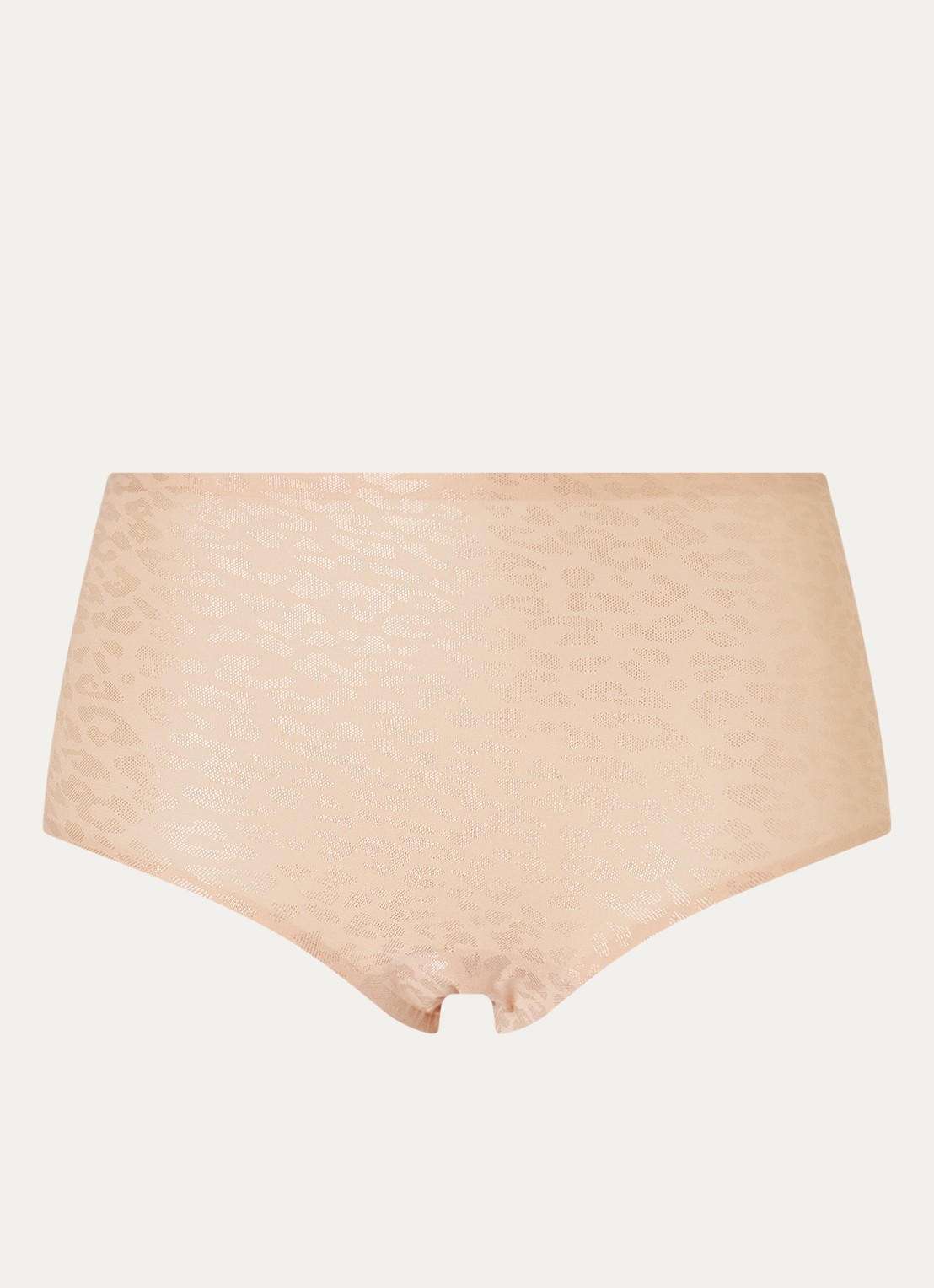 Chantelle One-size-fits-all naadloze high waisted slip met metallic finish - voorkant 2 lichtgrijs