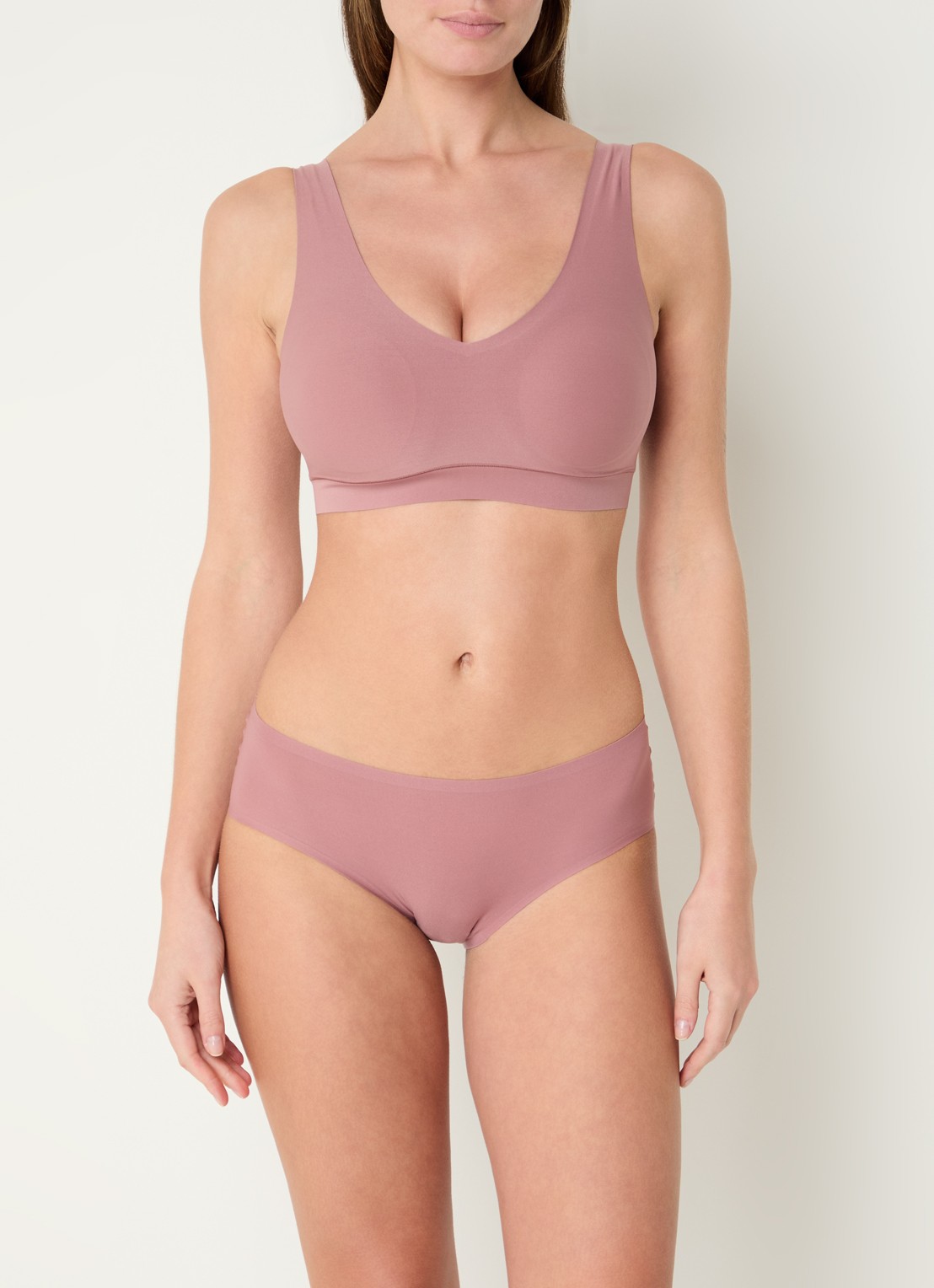 Chantelle One-size-fits-all naadloze hipster - voorkant 4 koraalroze