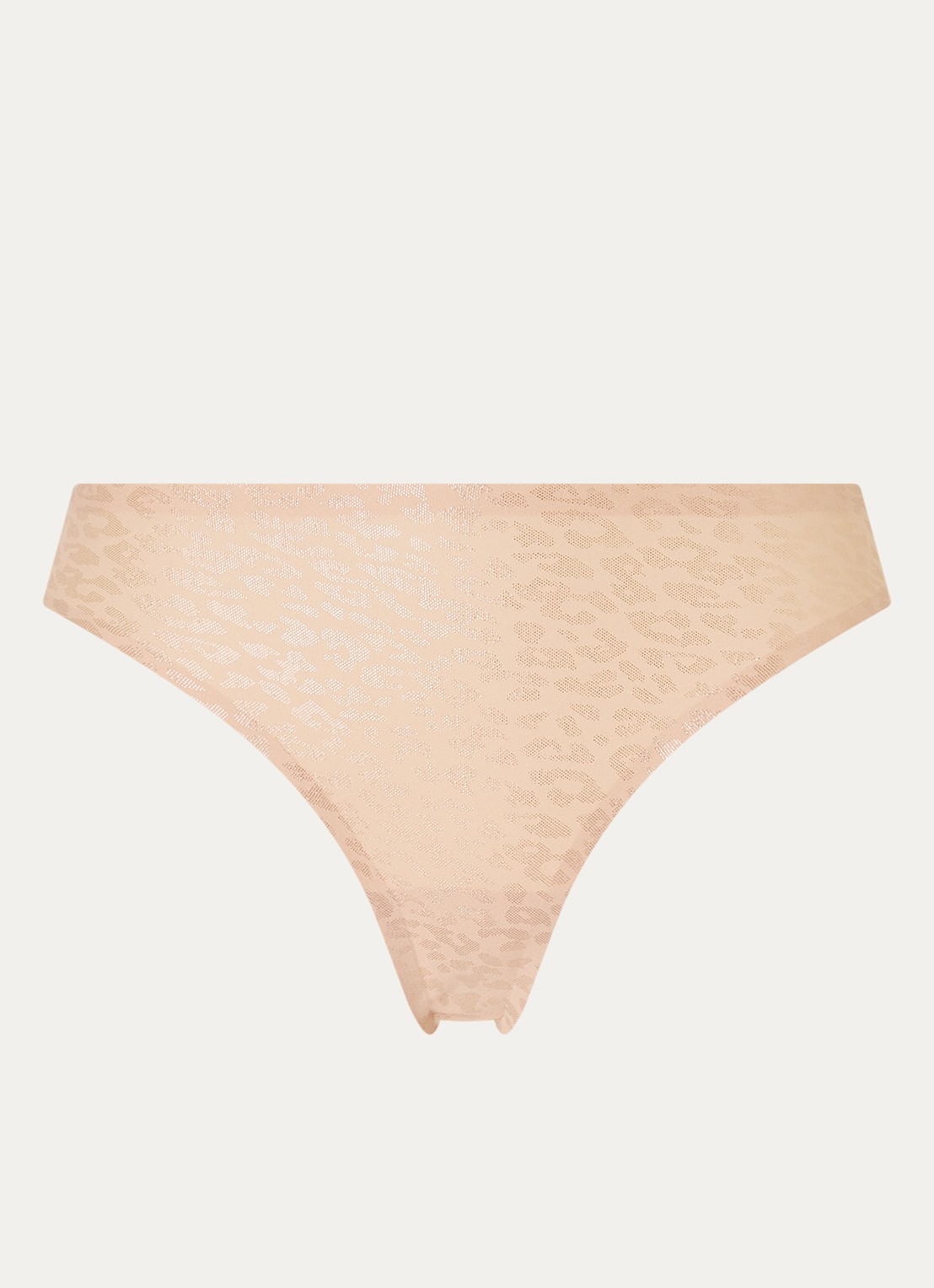 Chantelle One-size-fits-all naadloze string met glanzende finish - voorkant 4 lichtgrijs
