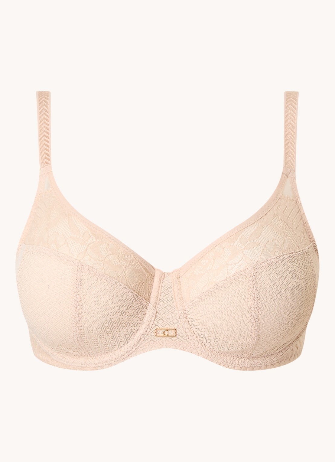 Chantelle Origins beugel bh van kant - voorkant 4 beige