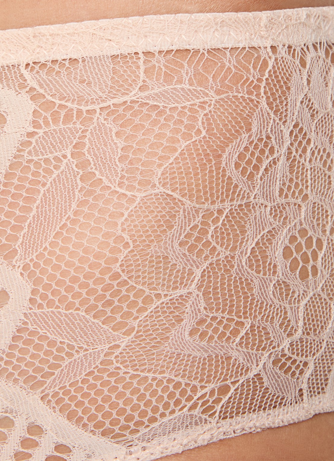 Chantelle Origins high waisted naadloze slip met kant - detail 2 beige