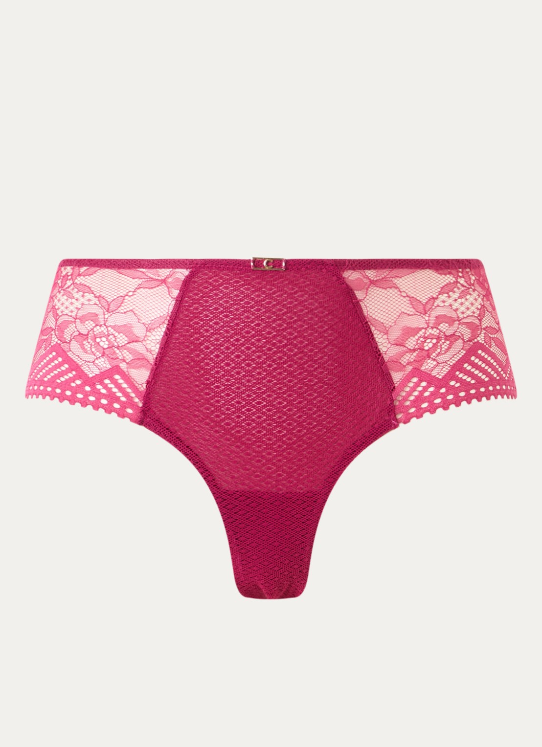Chantelle Origins hipster van kant - voorkant fuchsia