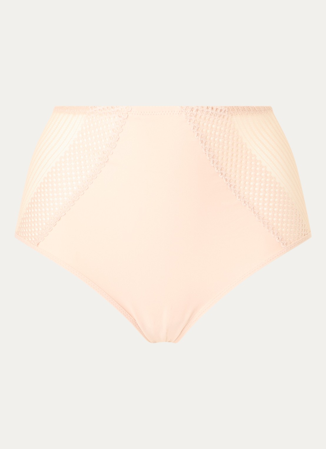 Chantelle Play high waisted slip met kant - voorkant lichtroze