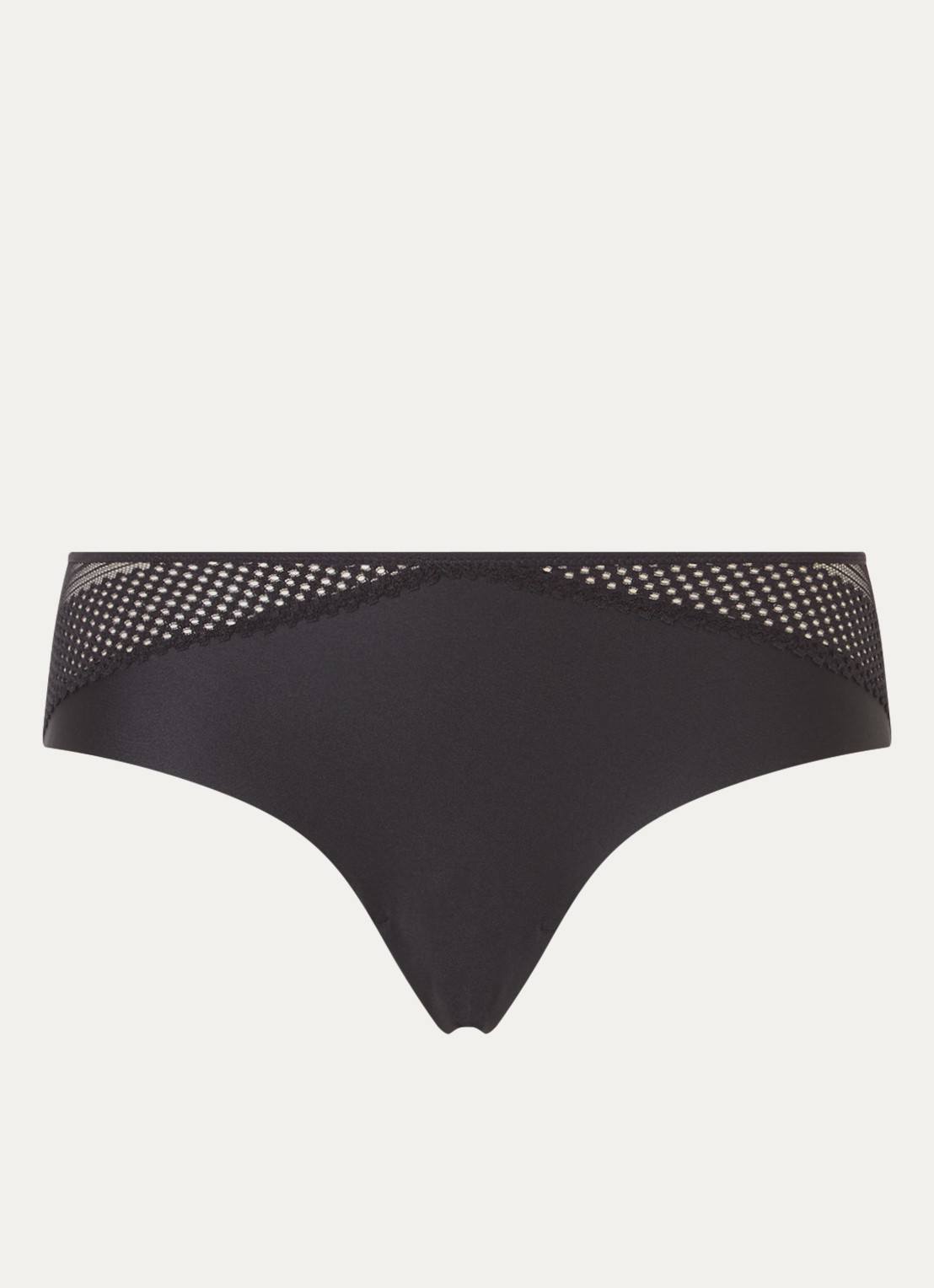 Chantelle Play hipster met kant - voorkant 3 zwart
