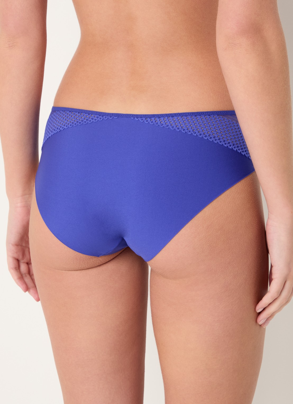 Chantelle Play hipster met kant - achterkant 5 kobaltblauw
