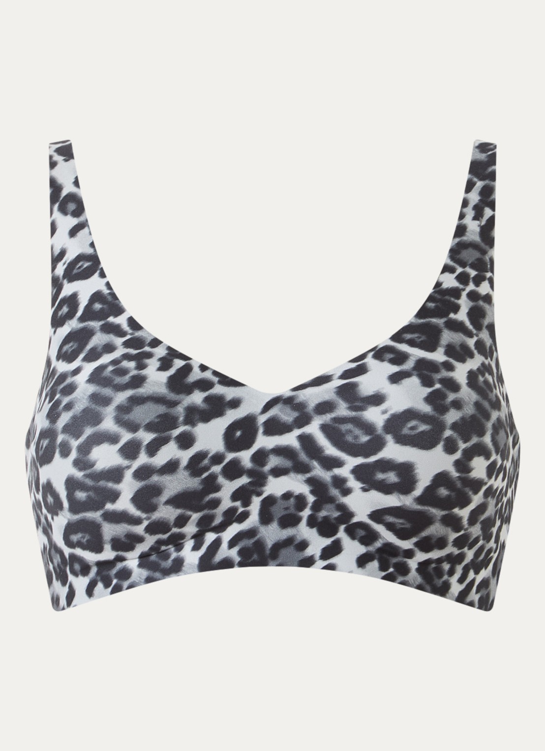 Chantelle Power voorgevormde bralette met panterprint  - voorkant 2 grijs
