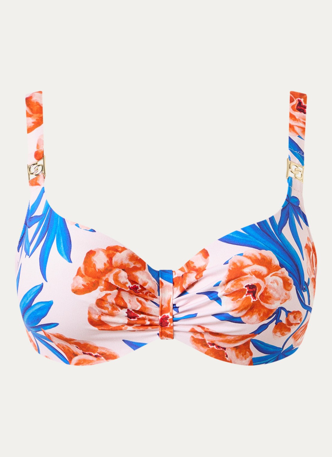 Chantelle Sauvage bikinitop met beugel - voorkant kobaltblauw