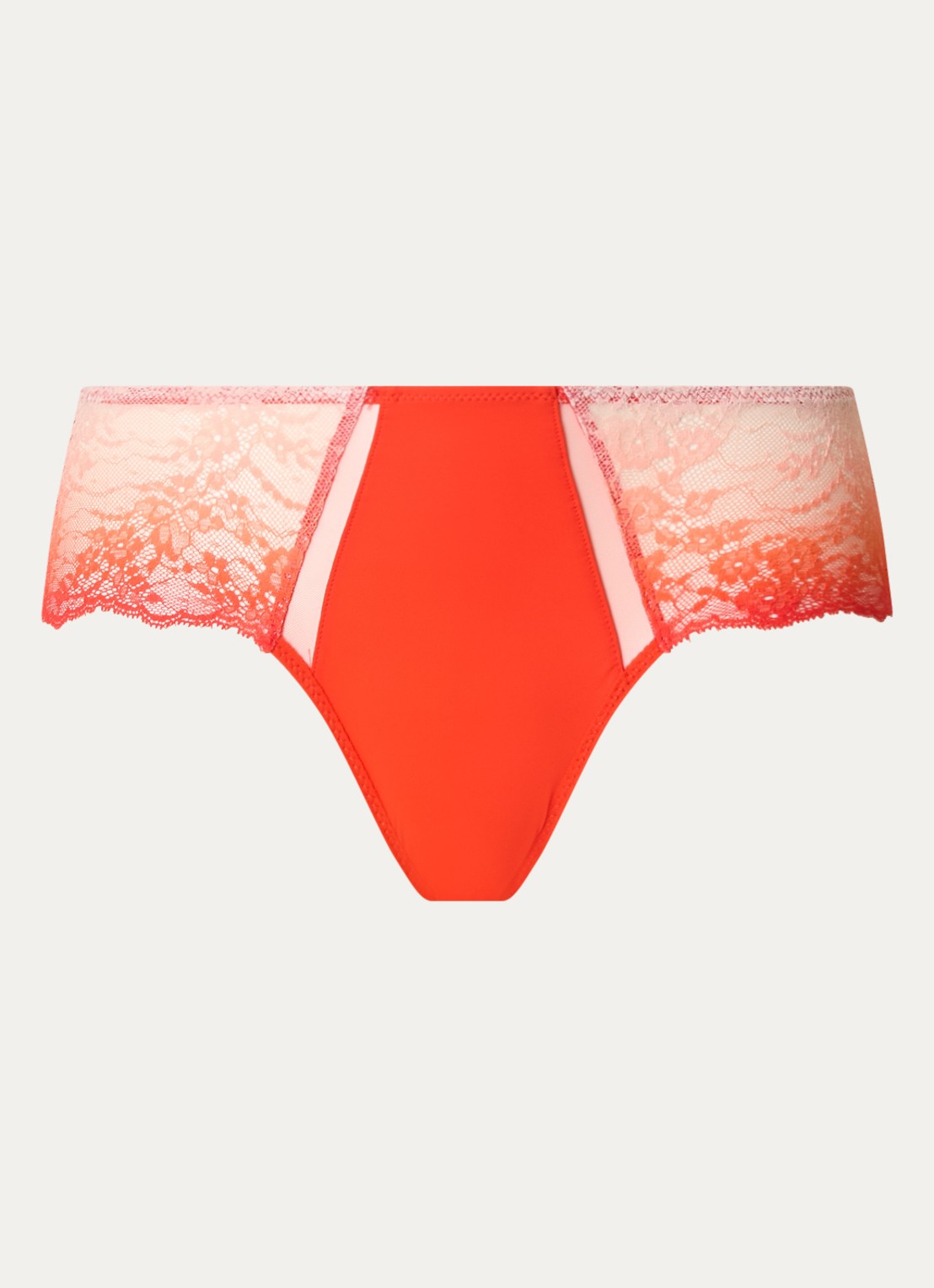Chantelle Shorty met kant - voorkant 4 orange