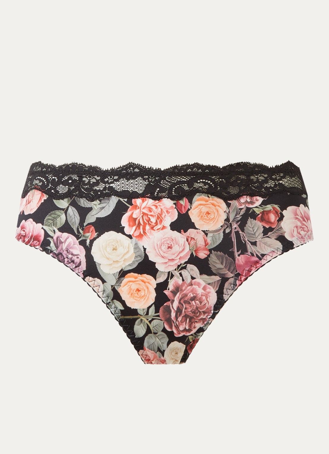 Chantelle Slip met bloemenprint - voorkant roze