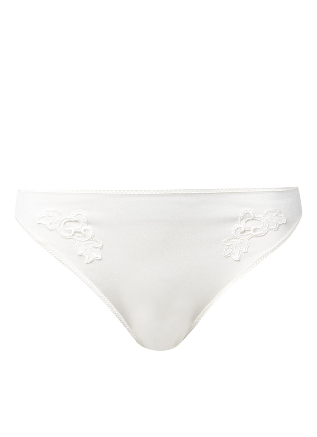 Chantelle Slip met borduring - voorkant 2 gebroken wit
