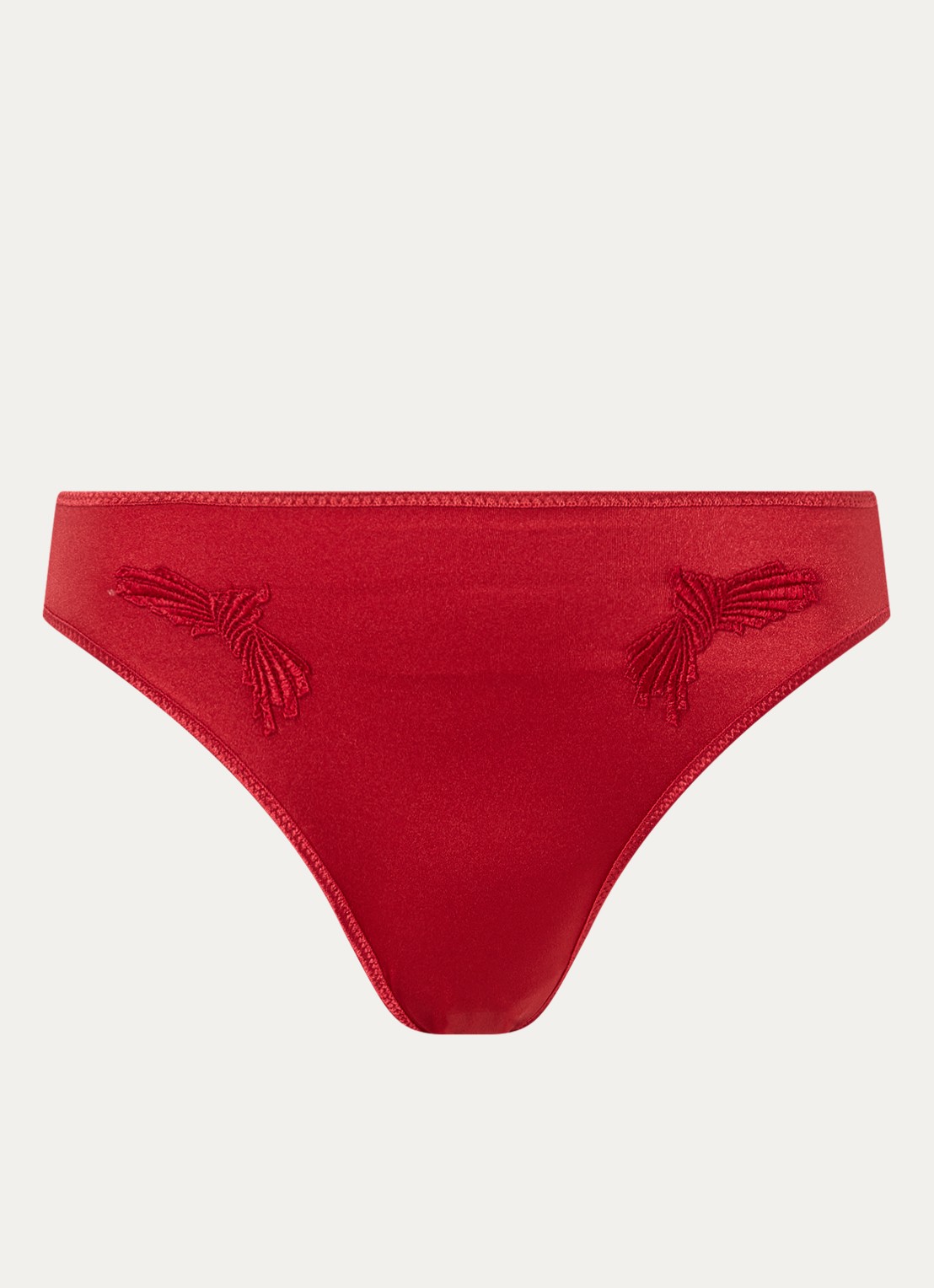 Chantelle Slip met borduring - voorkant rood