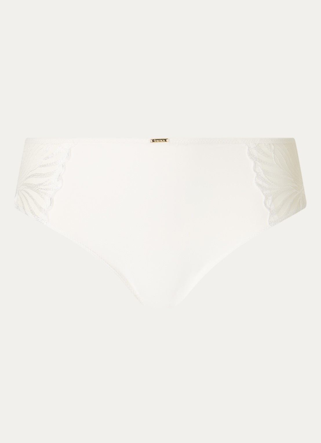 Chantelle Slip met borduring - voorkant 3 gebroken wit