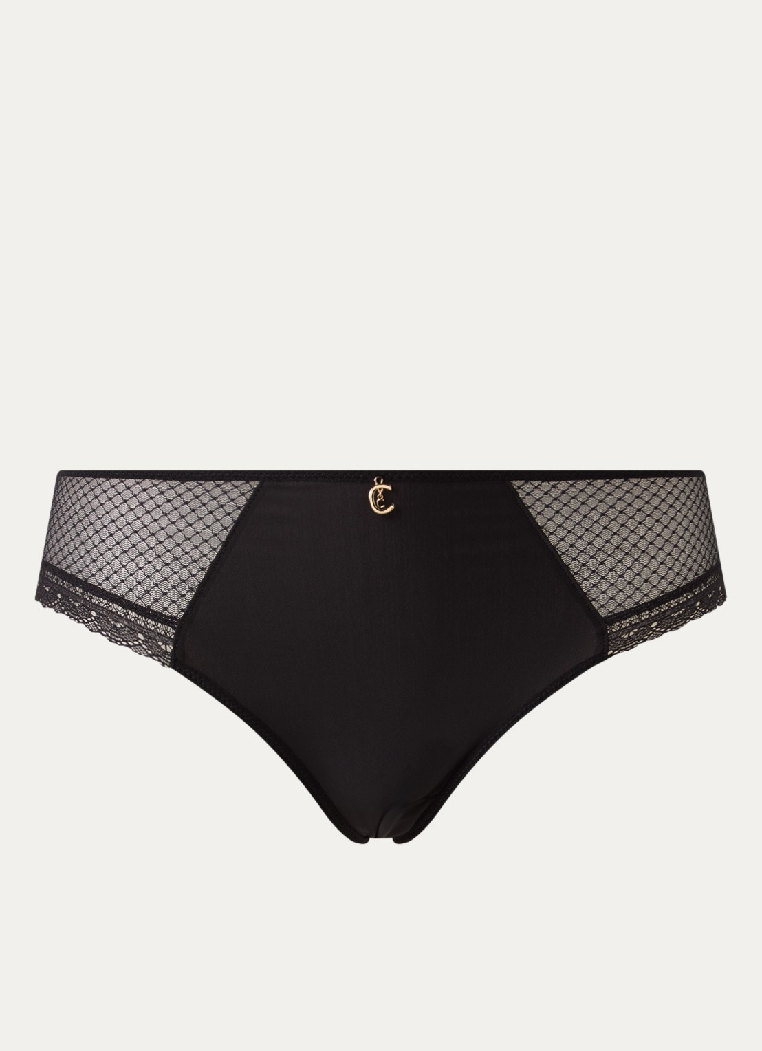 Chantelle Slip met kant - voorkant 4 zwart