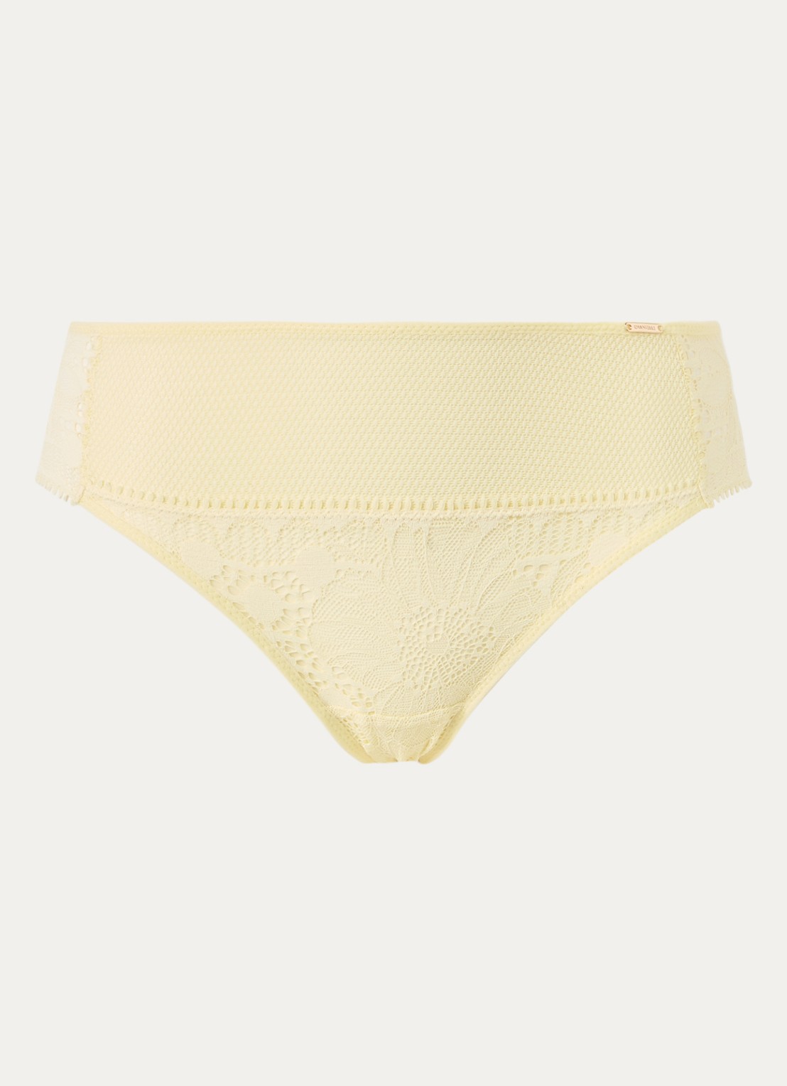 Chantelle Slip met kant - voorkant 4 lichtgeel