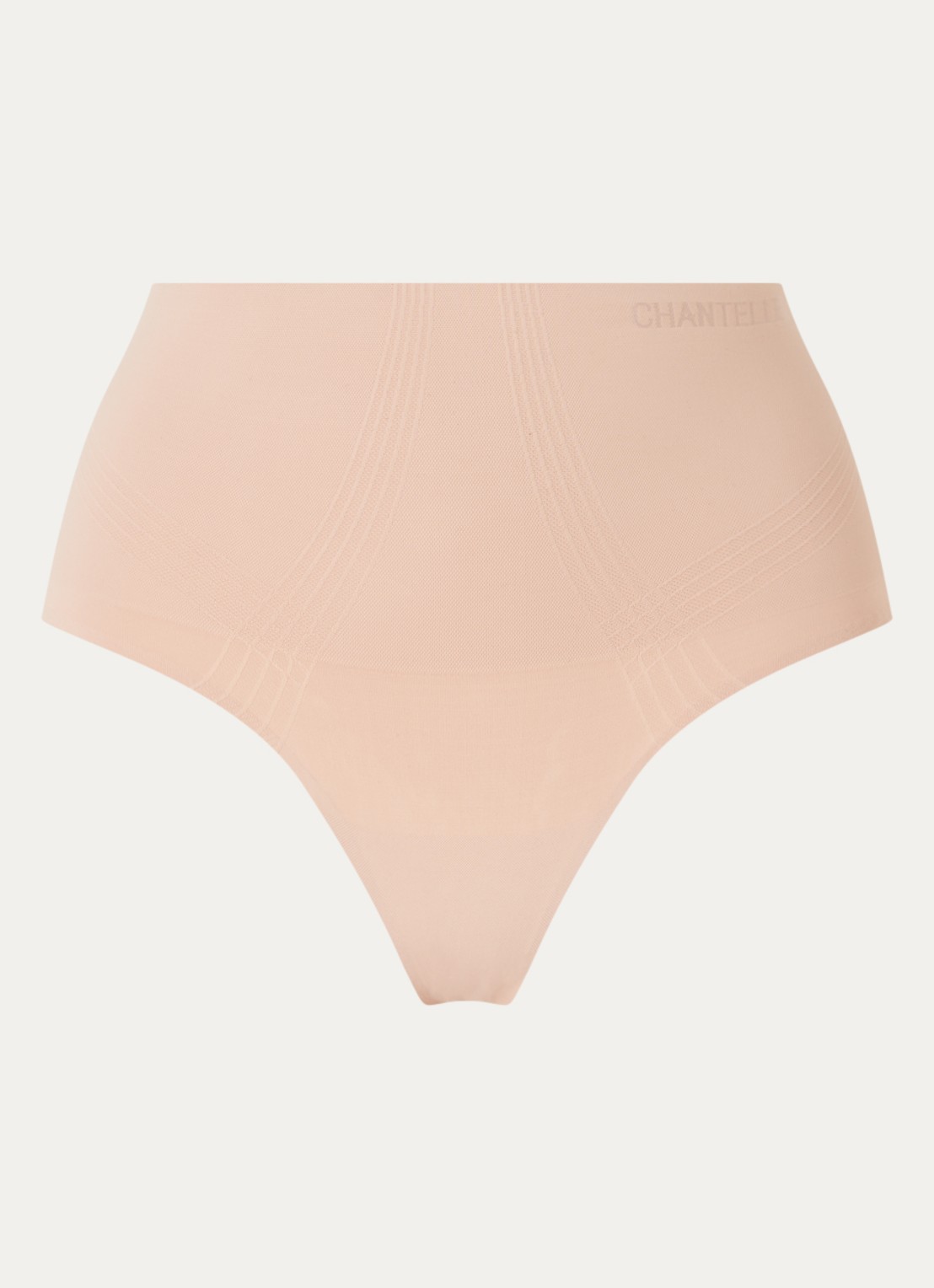 Chantelle Smooth Comfort high waisted corrigerende slip - voorkant 4 donkerbeige