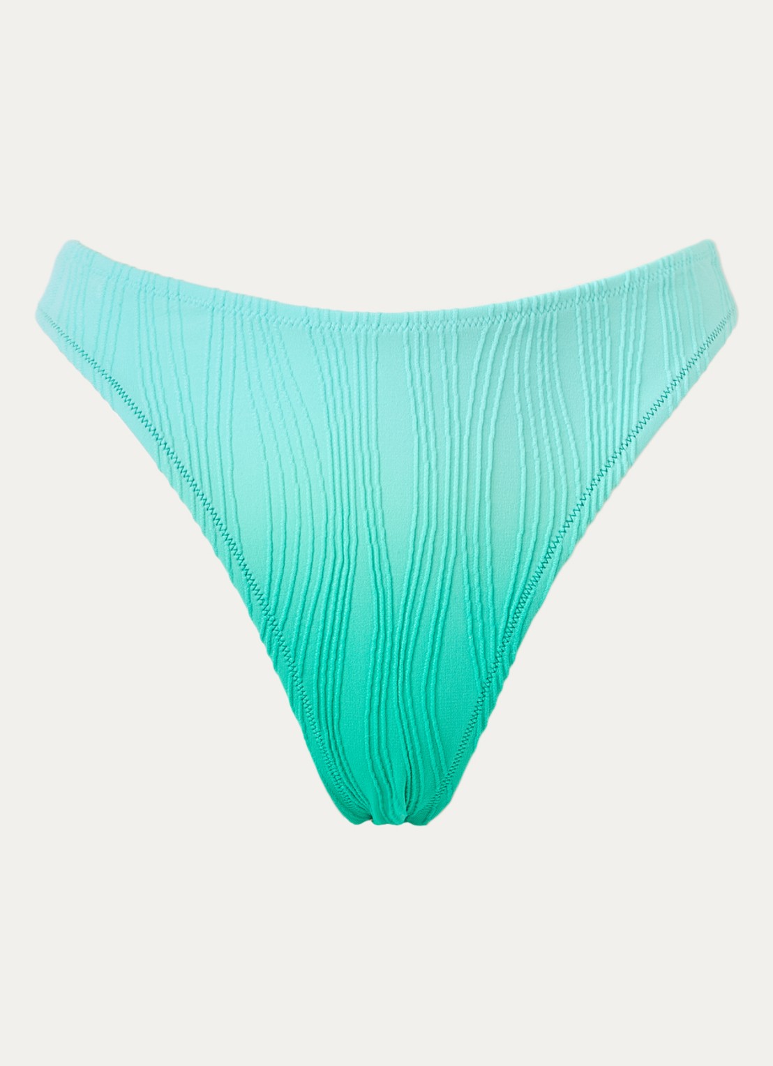 Chantelle Tanga bikinislip met structuur - voorkant turquoise