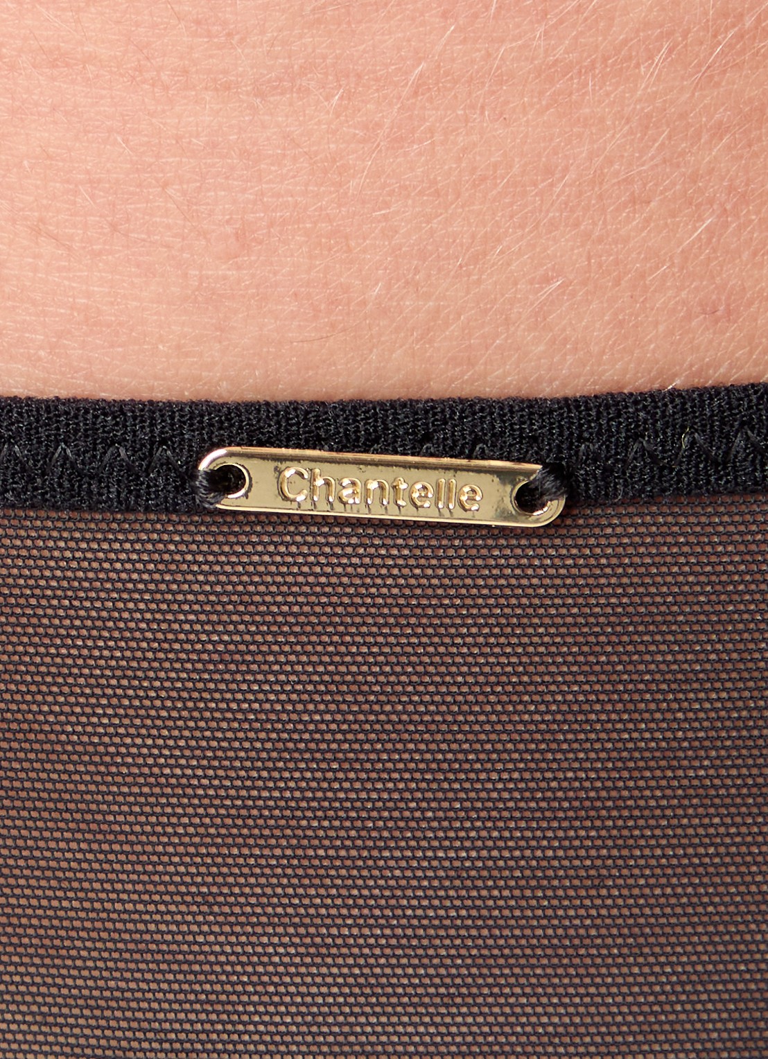 Chantelle Tanga van mesh - detail 3 zwart
