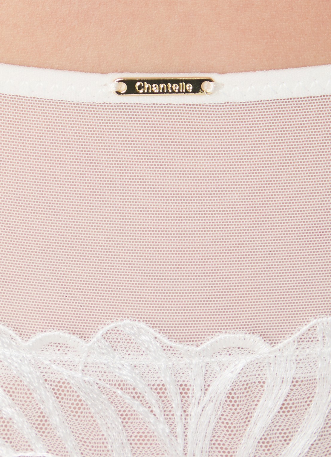 Chantelle Tanga van mesh - detail 5 gebroken wit