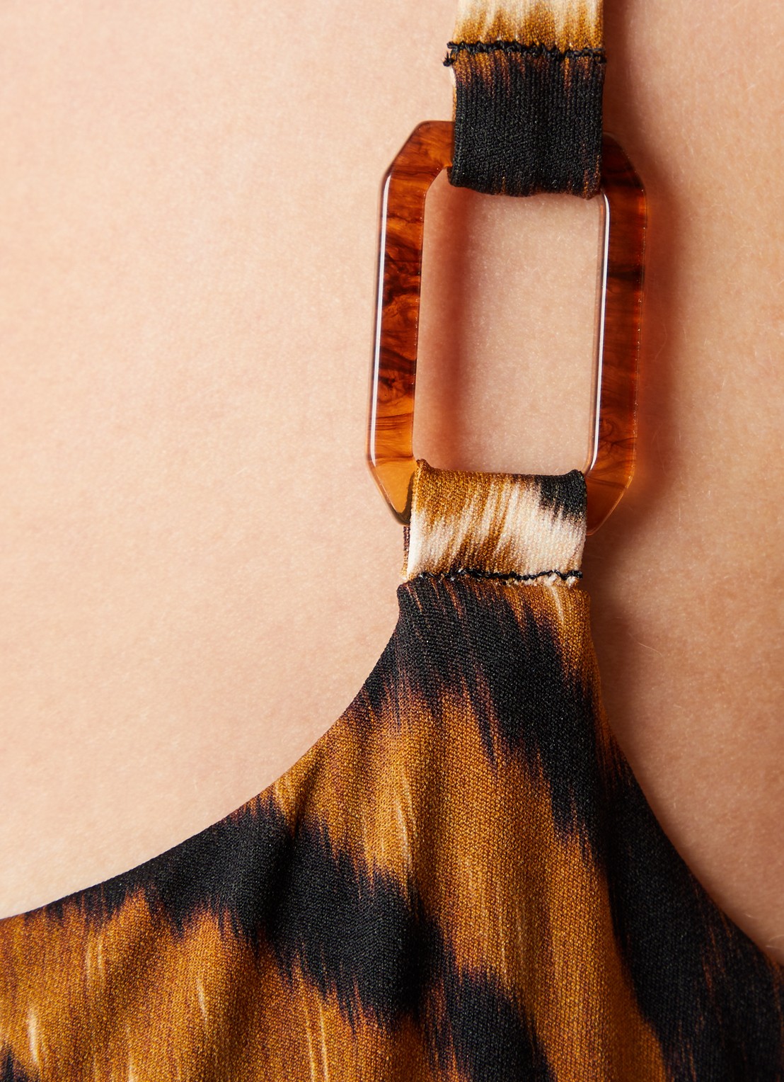 Chantelle Vita  bikinitop met tijgerprint - detail 5 bruin
