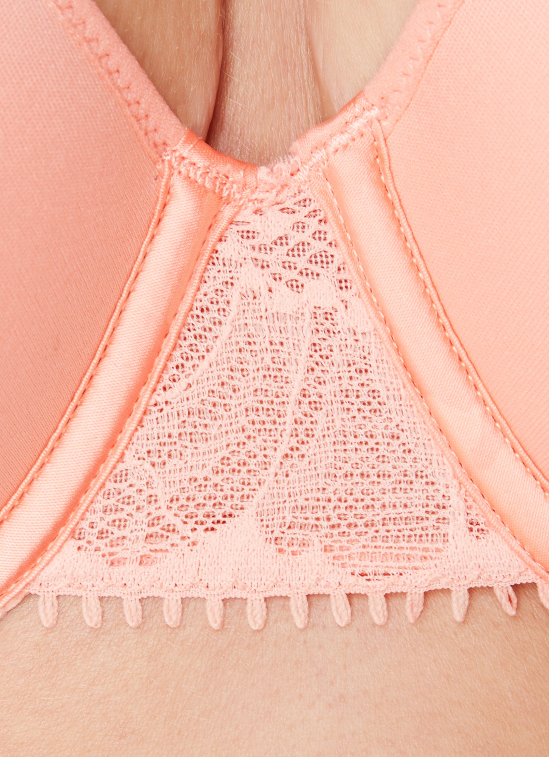 Chantelle Voorgevormde beugel bh met kant - detail 4 zalmroze