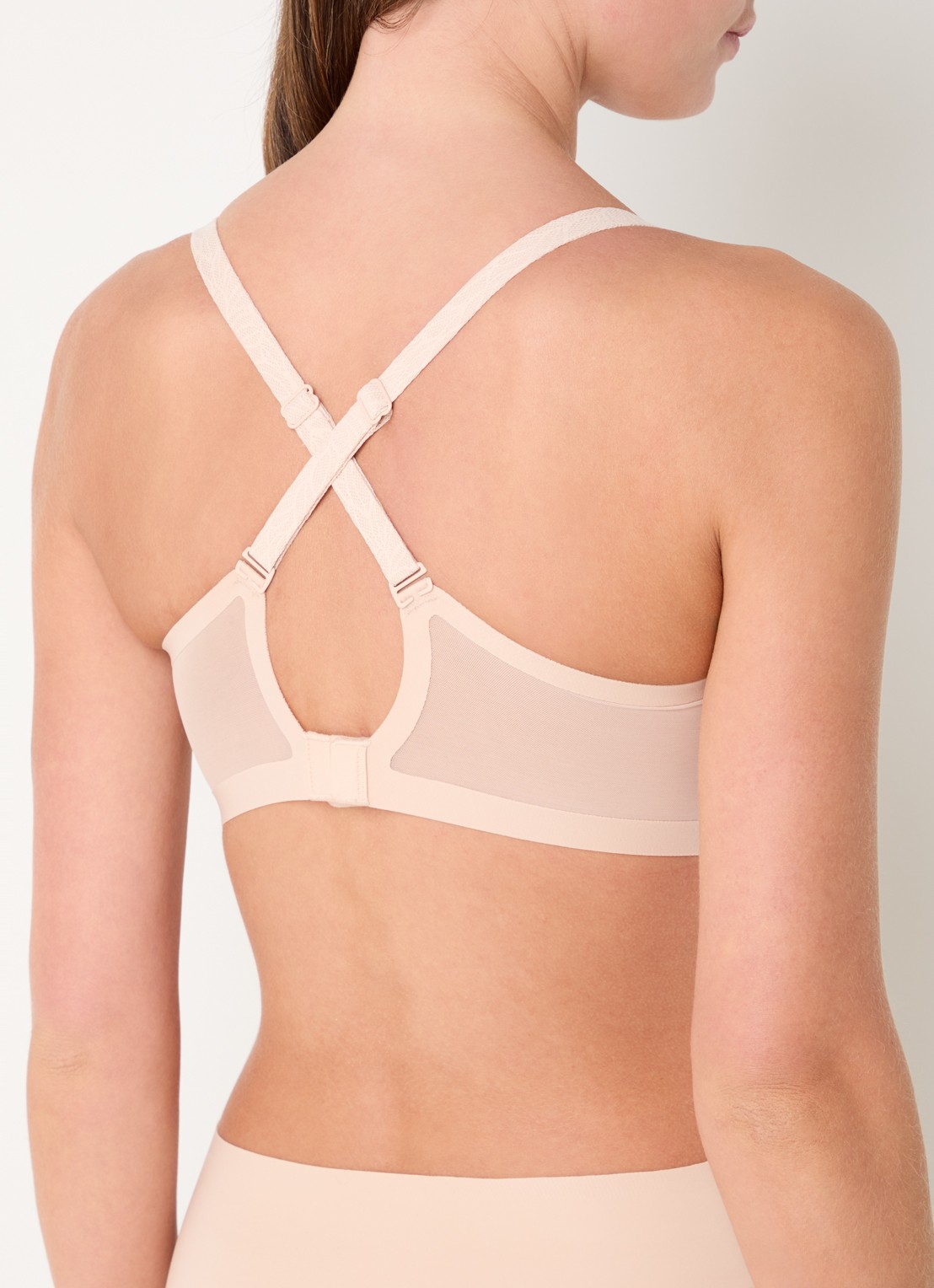 Chantelle Voorgevormde T-shirt bh met mesh - detail 5 beige